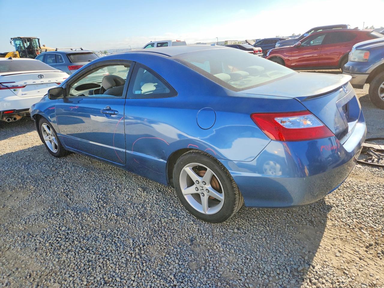 2007 Honda Civic Lx Синий vin: 2HGFG11637H542795