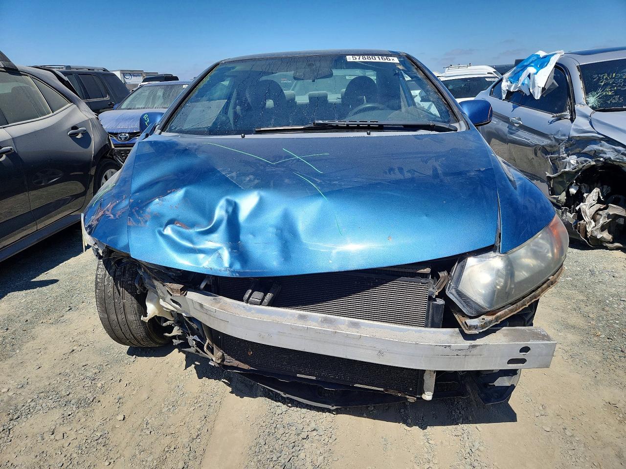 2007 Honda Civic Lx Синий vin: 2HGFG11637H542795