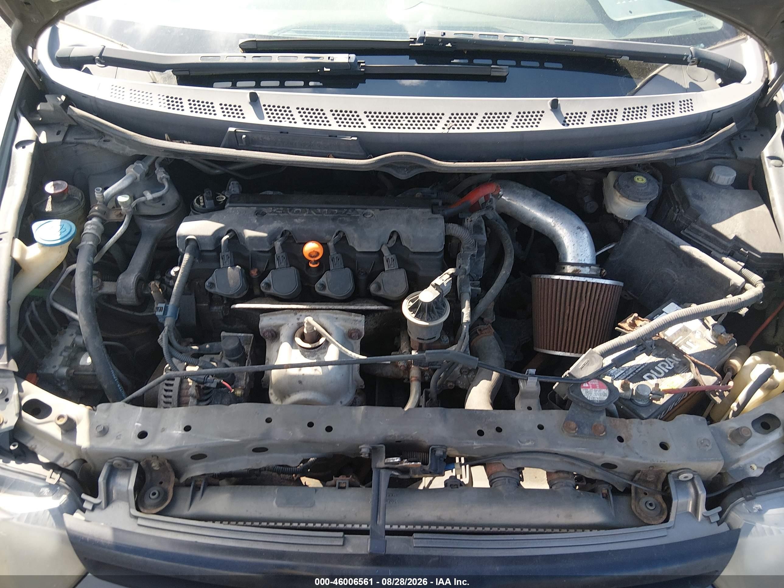 2007 Honda Civic Lx Gray vin: 2HGFG11637H571066