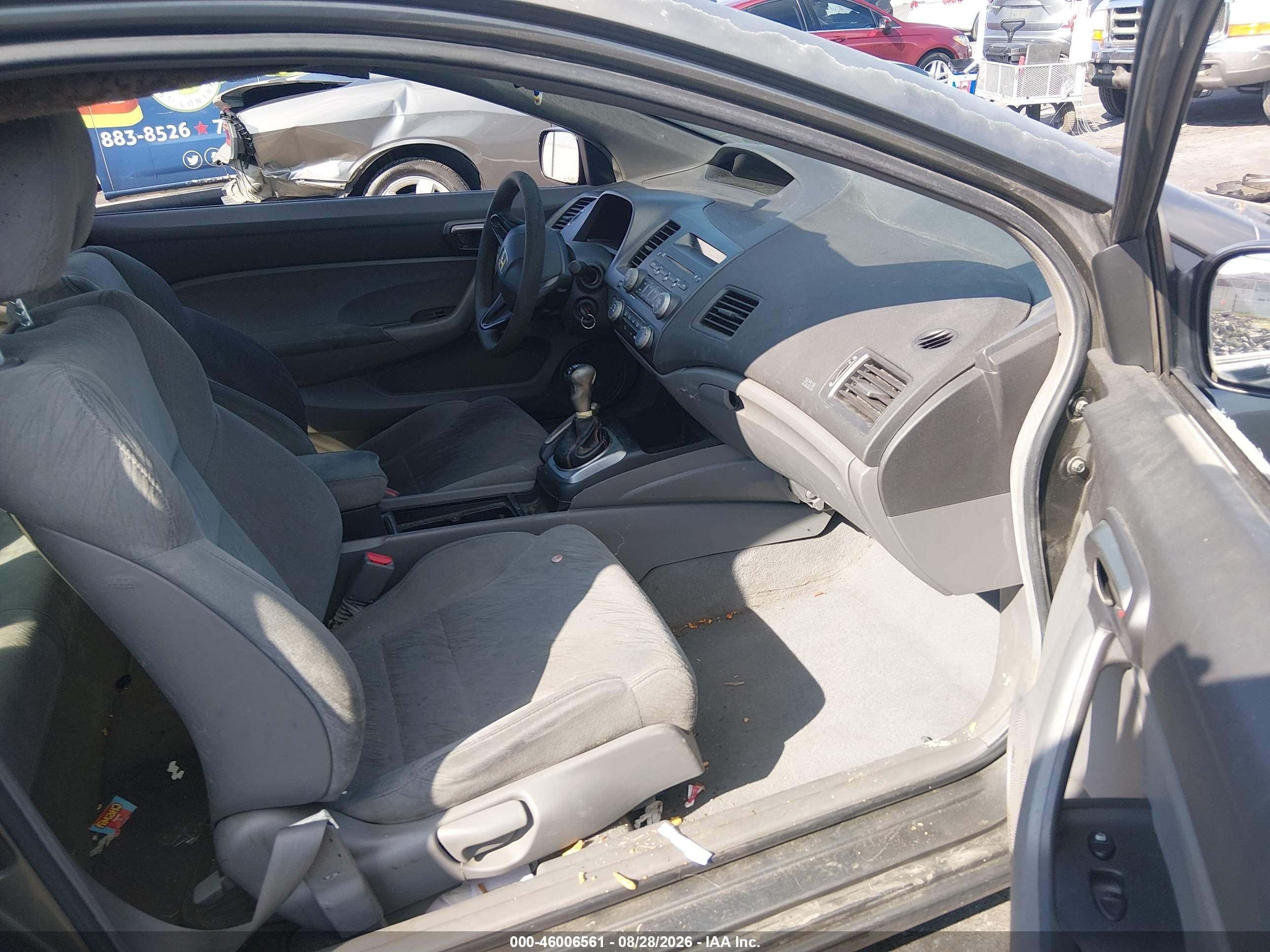 2007 Honda Civic Lx Gray vin: 2HGFG11637H571066