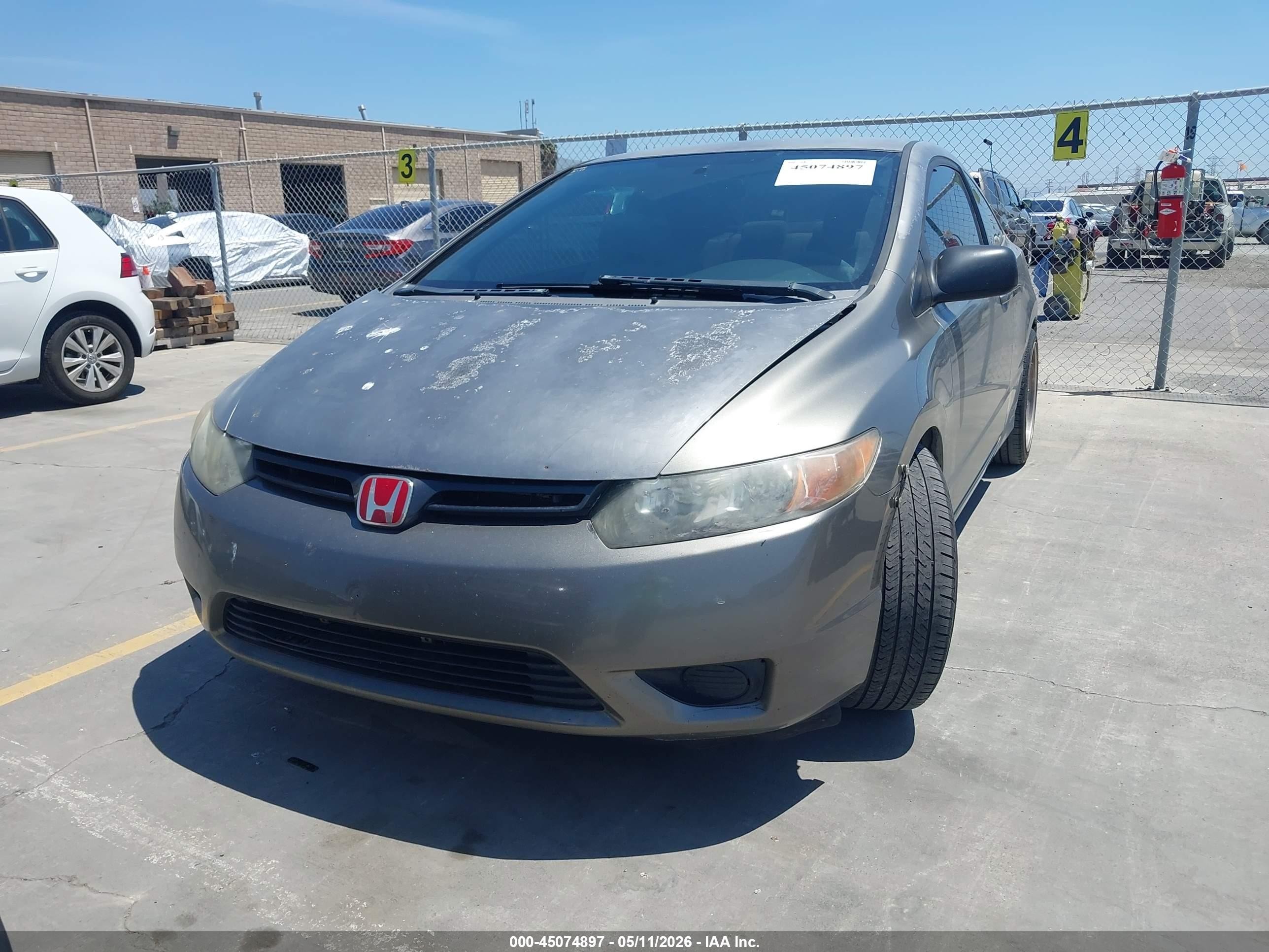 2008 Honda Civic Lx Gray vin: 2HGFG11638H518031