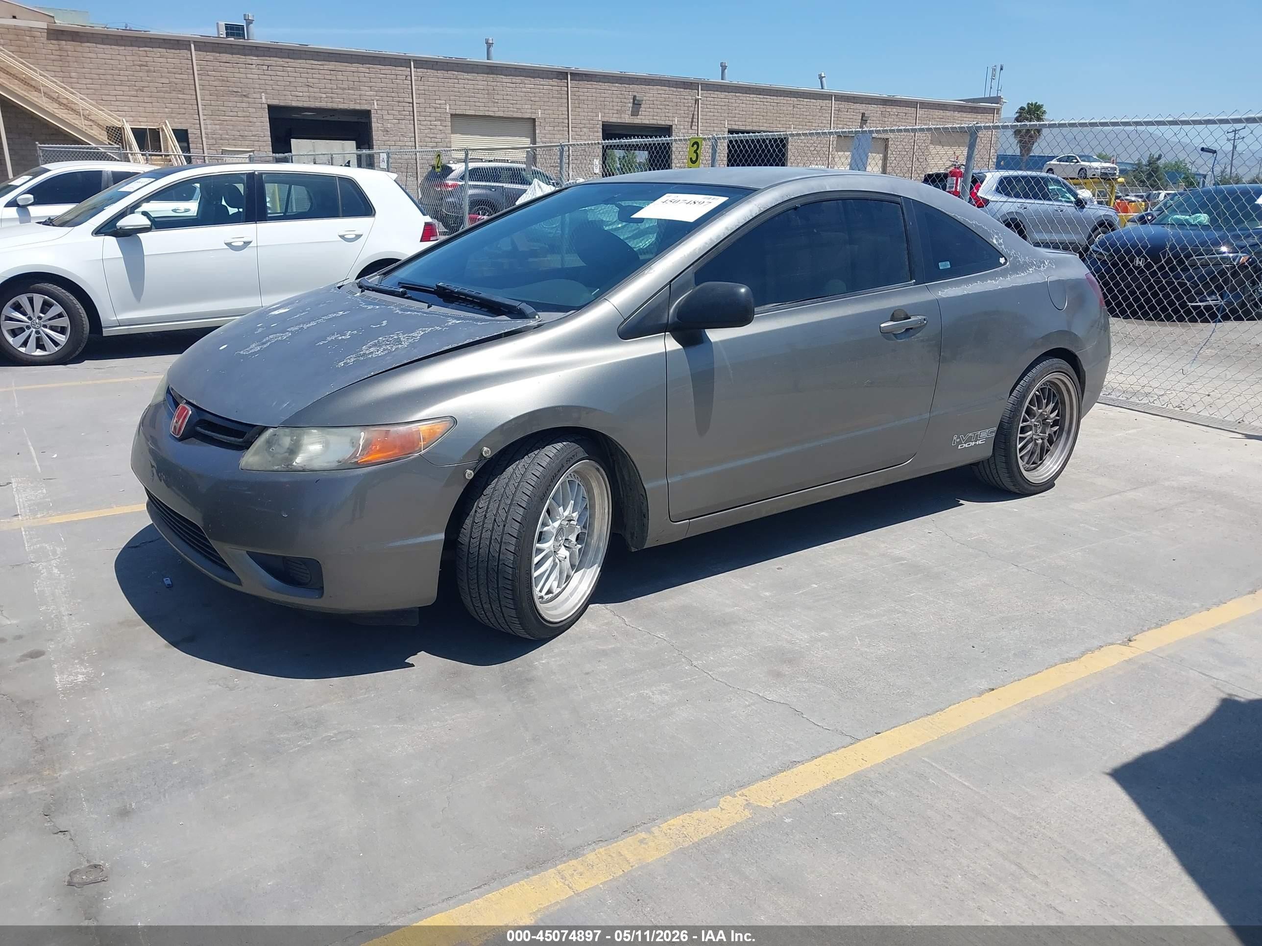 2008 Honda Civic Lx Gray vin: 2HGFG11638H518031