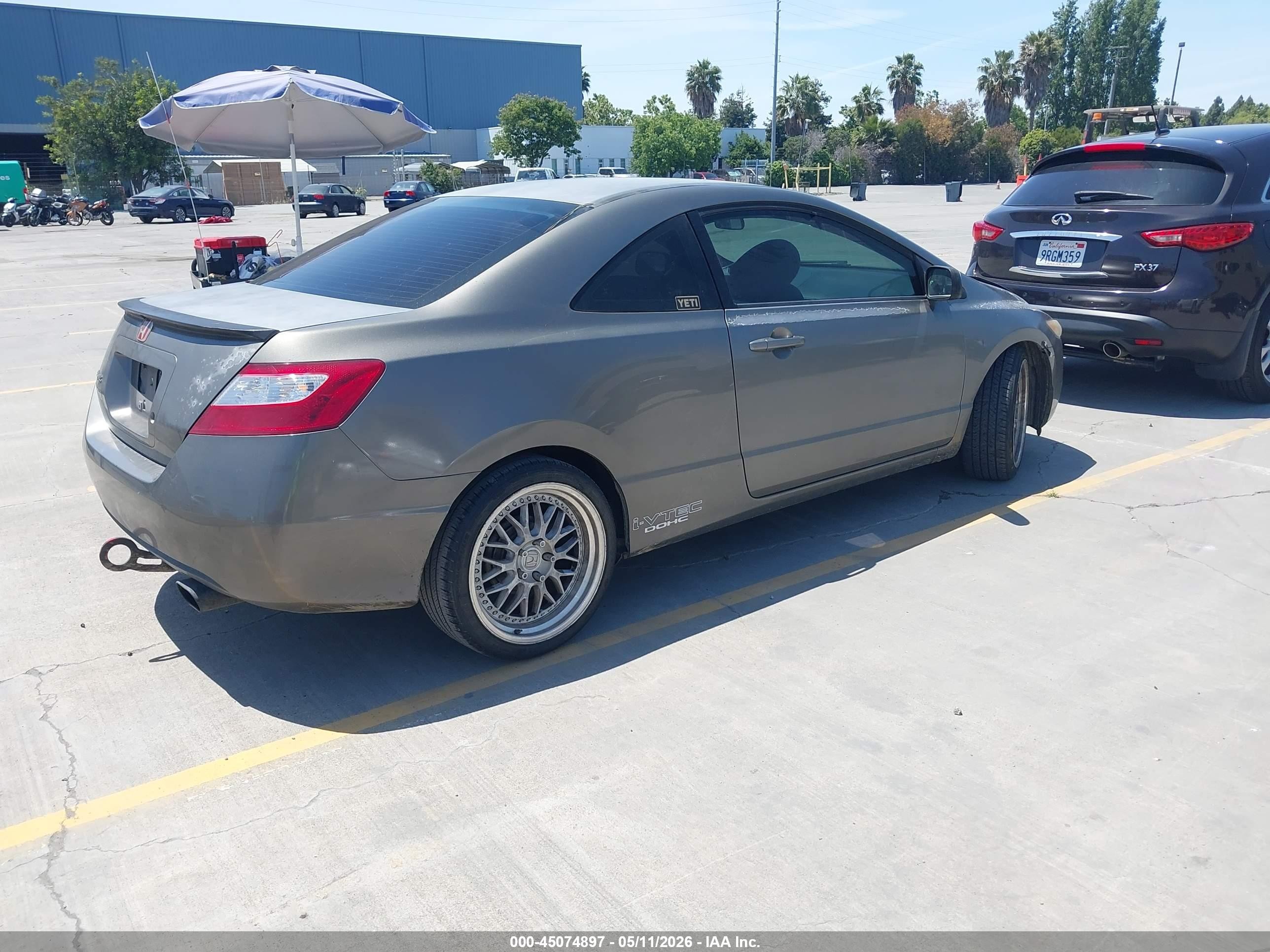 2008 Honda Civic Lx Gray vin: 2HGFG11638H518031