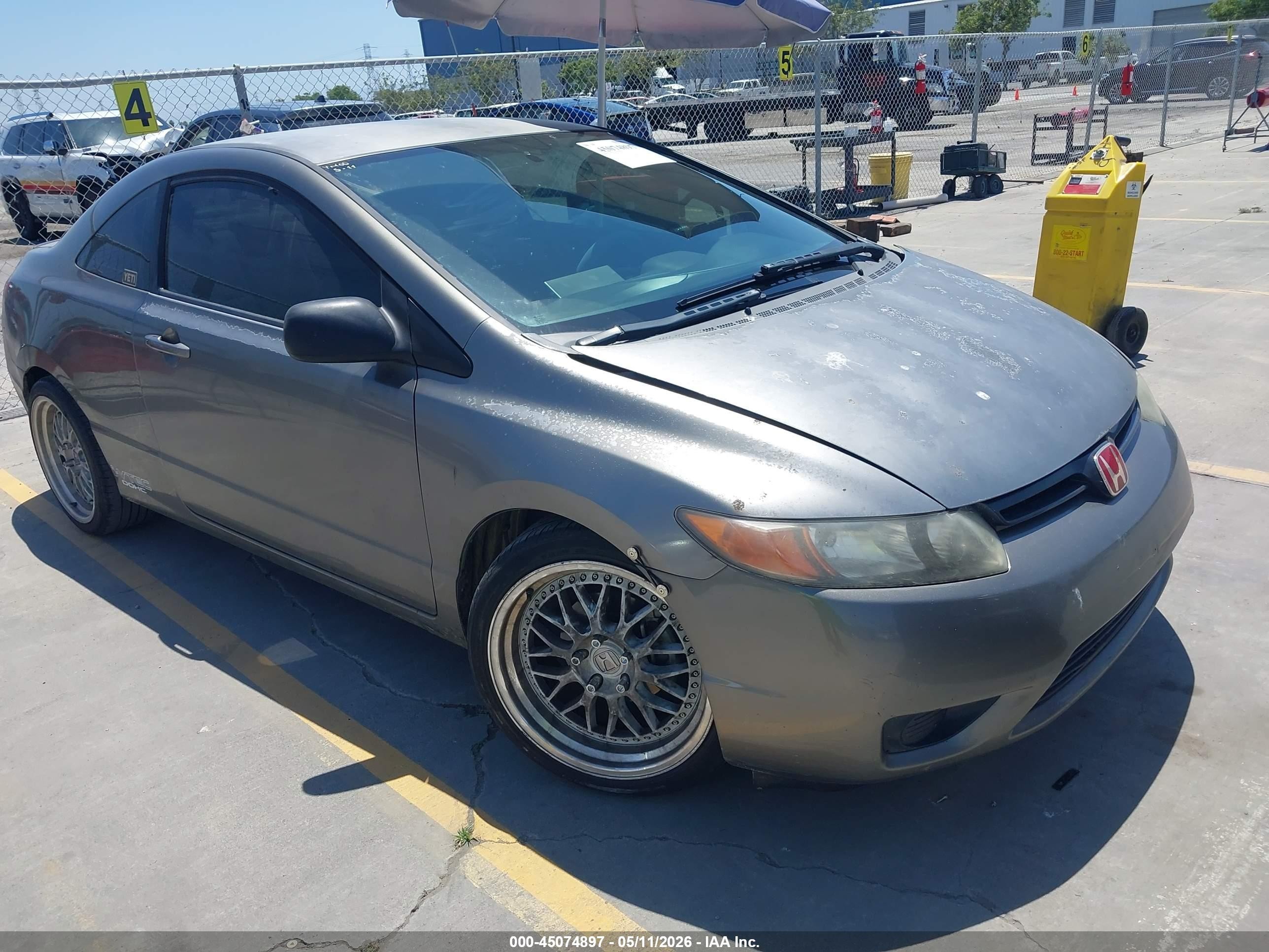 2008 Honda Civic Lx Gray vin: 2HGFG11638H518031
