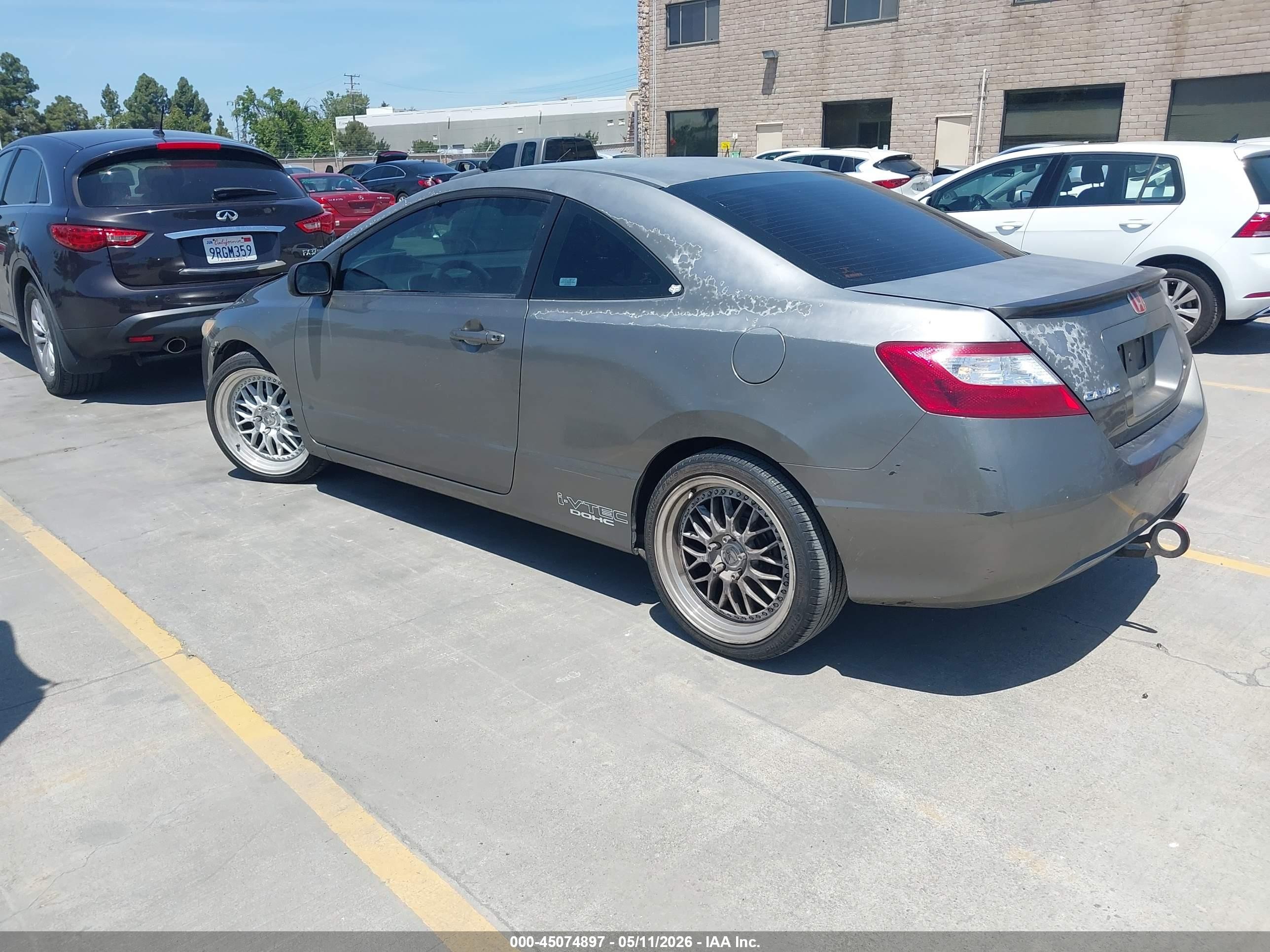 2008 Honda Civic Lx Gray vin: 2HGFG11638H518031