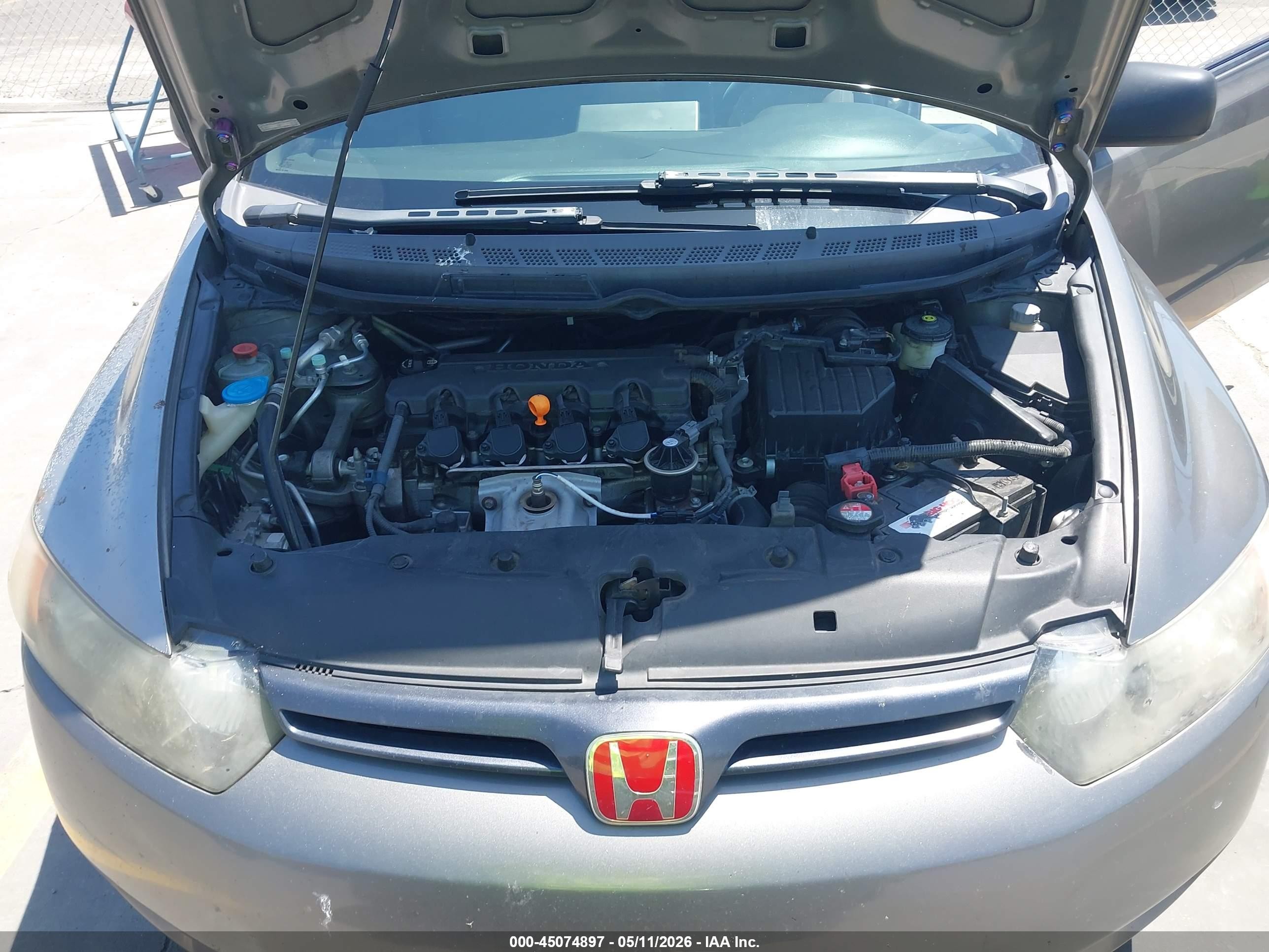 2008 Honda Civic Lx Gray vin: 2HGFG11638H518031