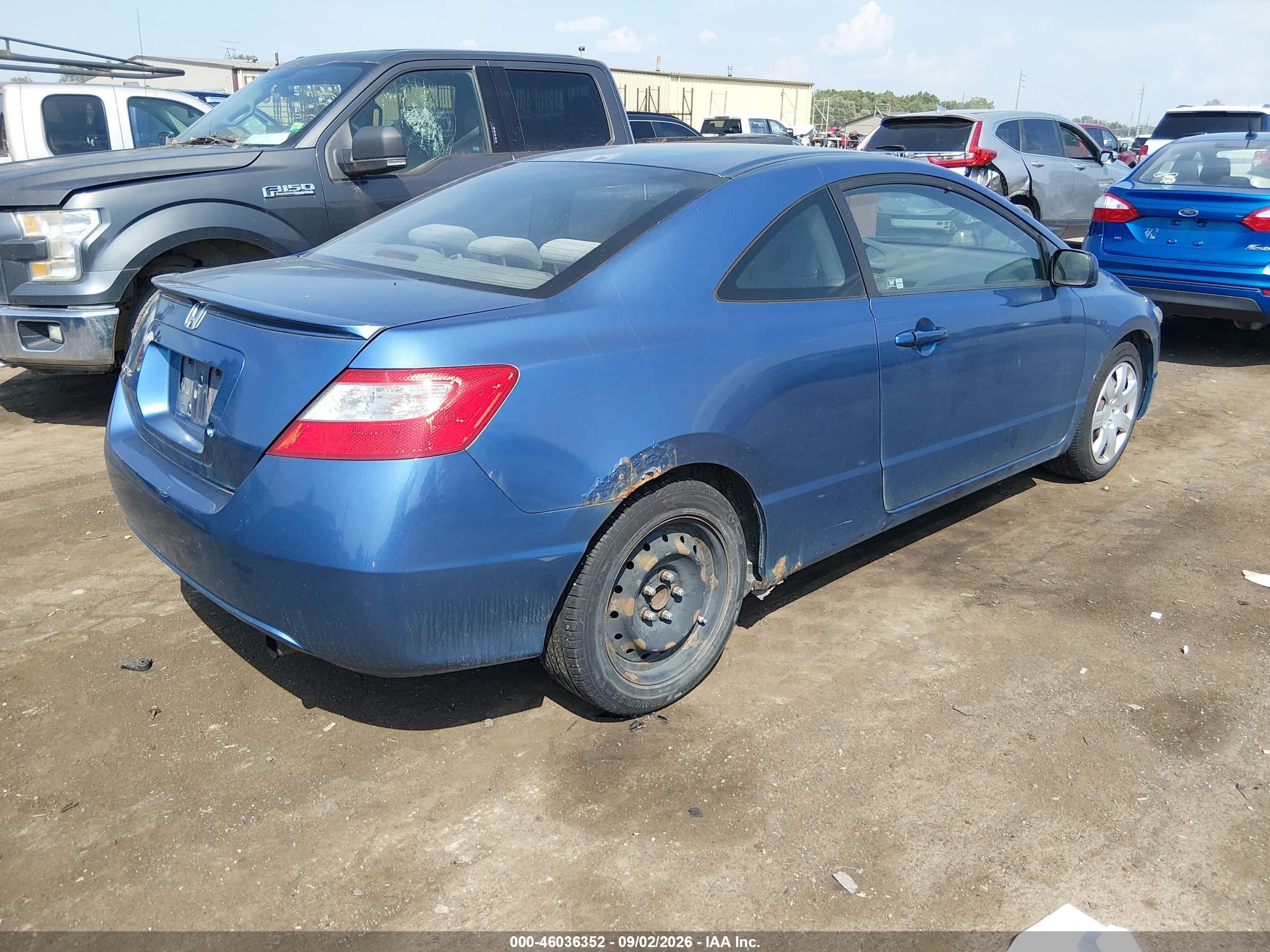 2009 Honda Civic Lx Синий vin: 2HGFG11639H506494