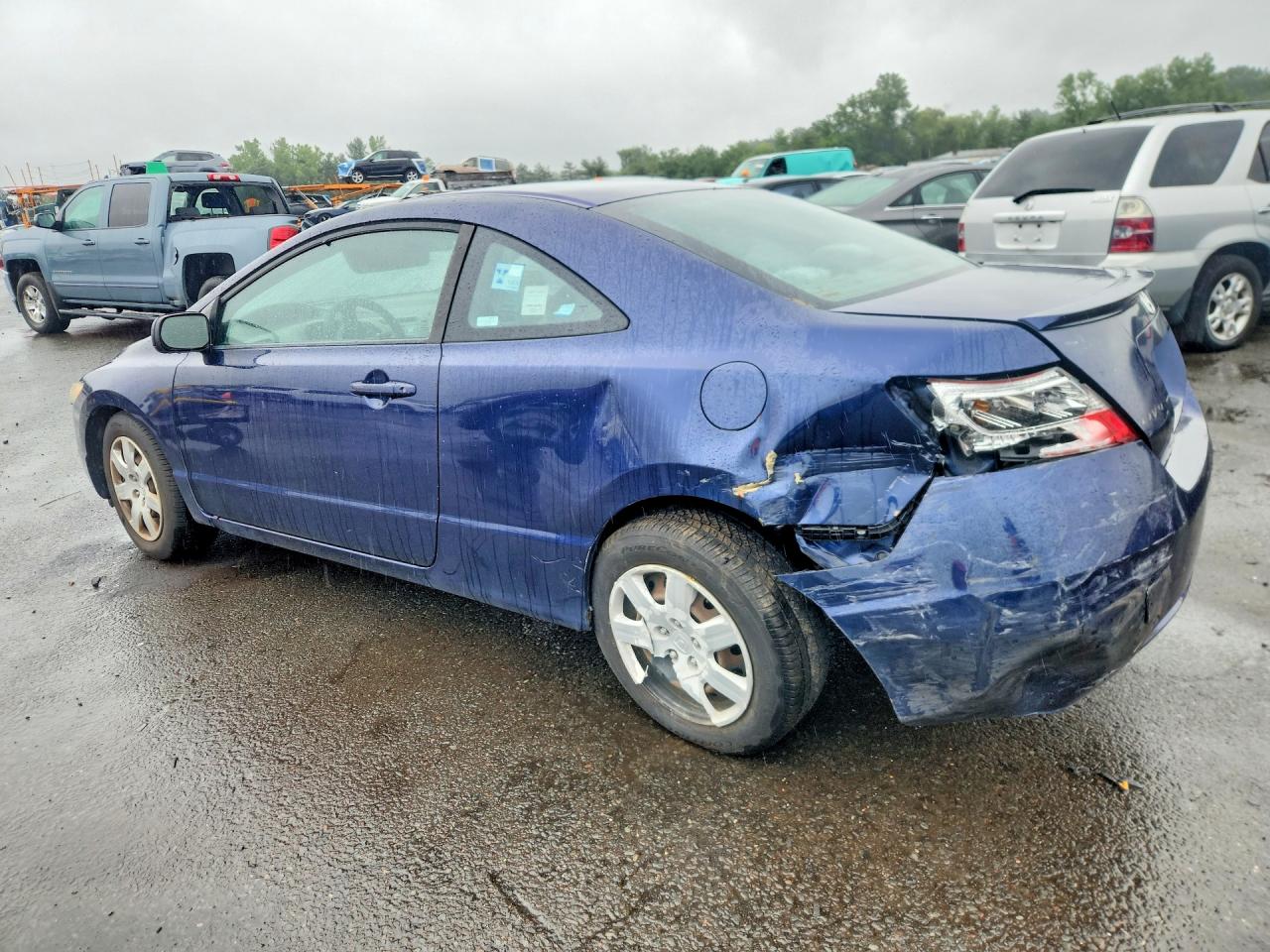 2008 Honda Civic Lx Blue vin: 2HGFG11658H573225