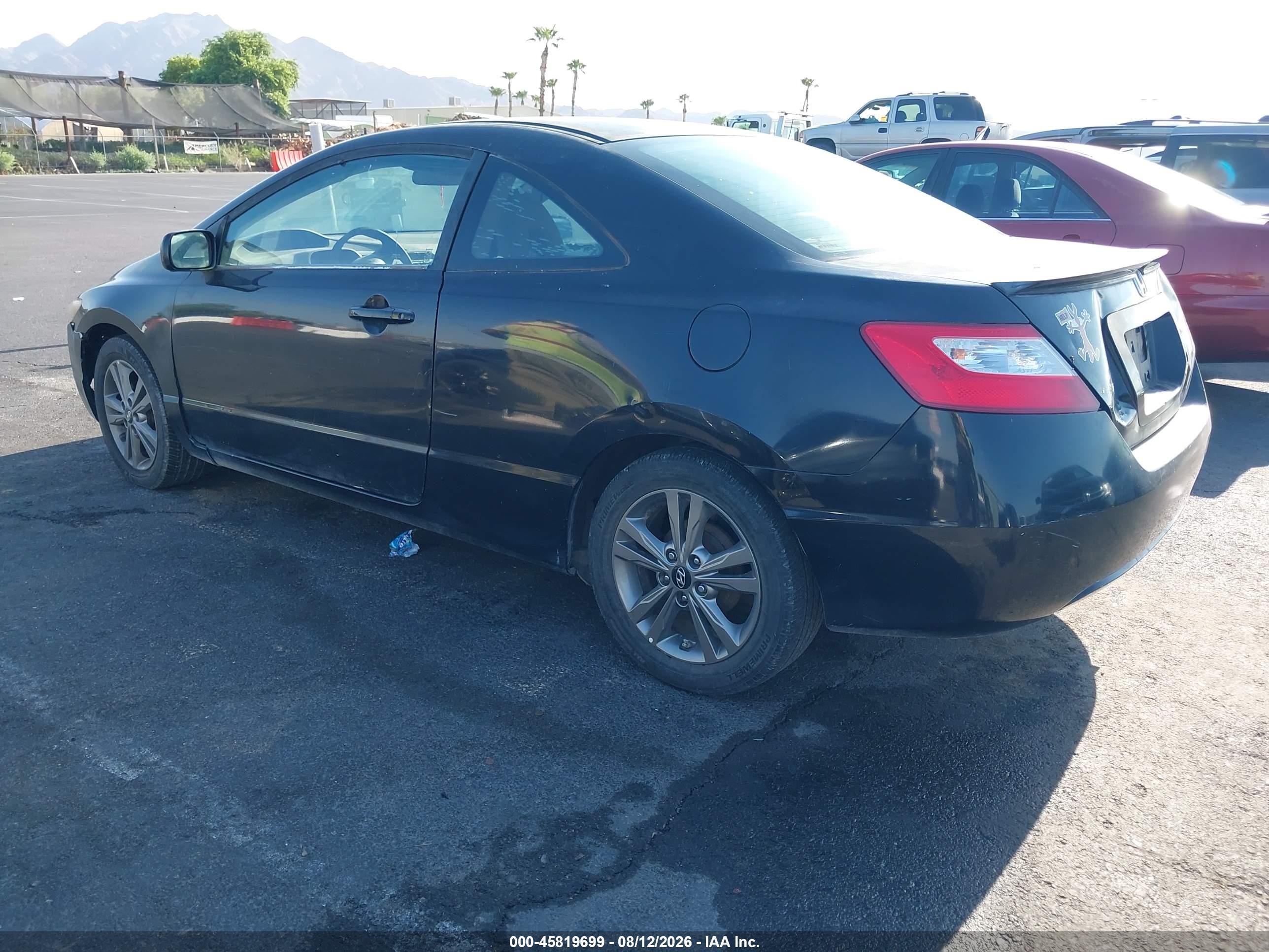 2006 Honda Civic Lx Black vin: 2HGFG11666H556947
