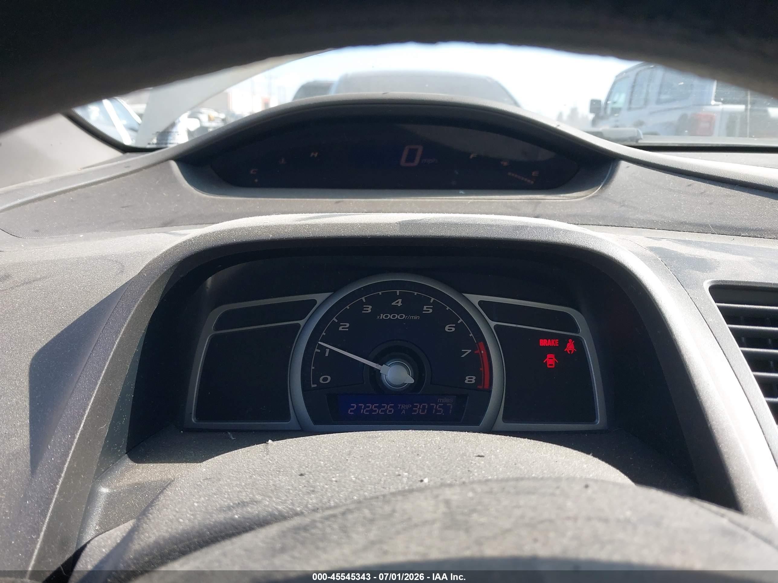 2007 Honda Civic Lx Gray vin: 2HGFG11667H514327