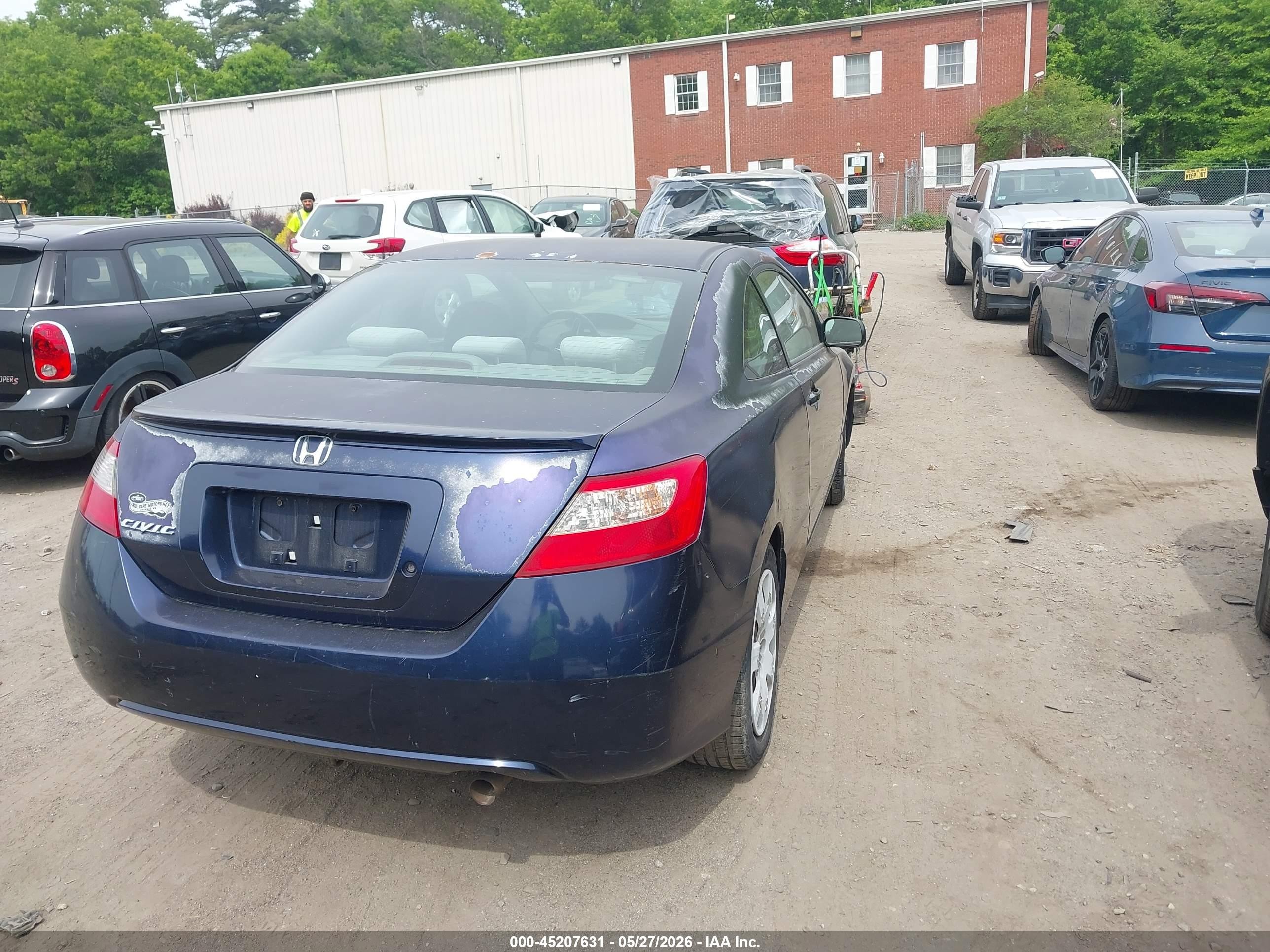 2009 Honda Civic Lx Blue vin: 2HGFG11669H518896