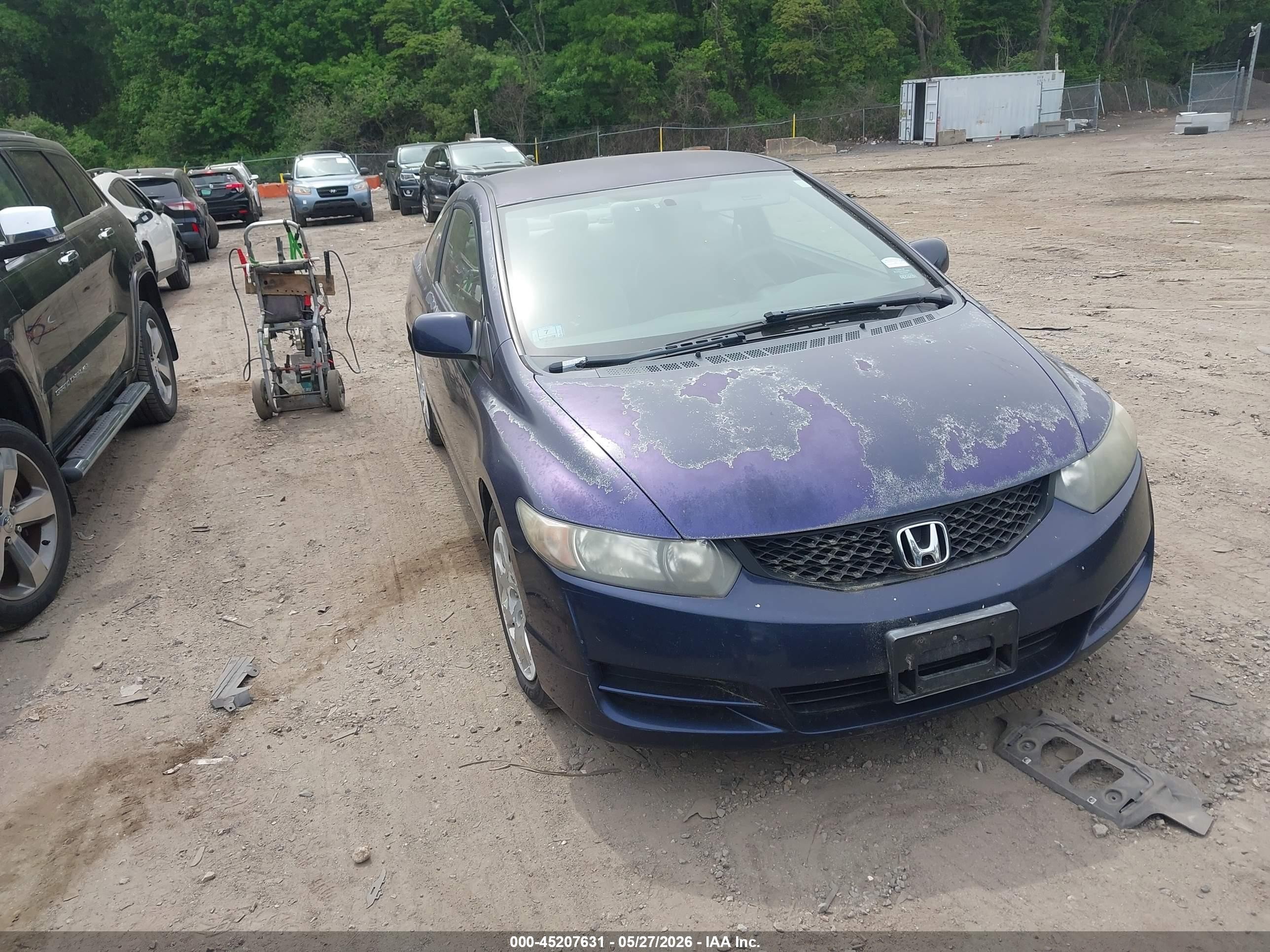 2009 Honda Civic Lx Blue vin: 2HGFG11669H518896
