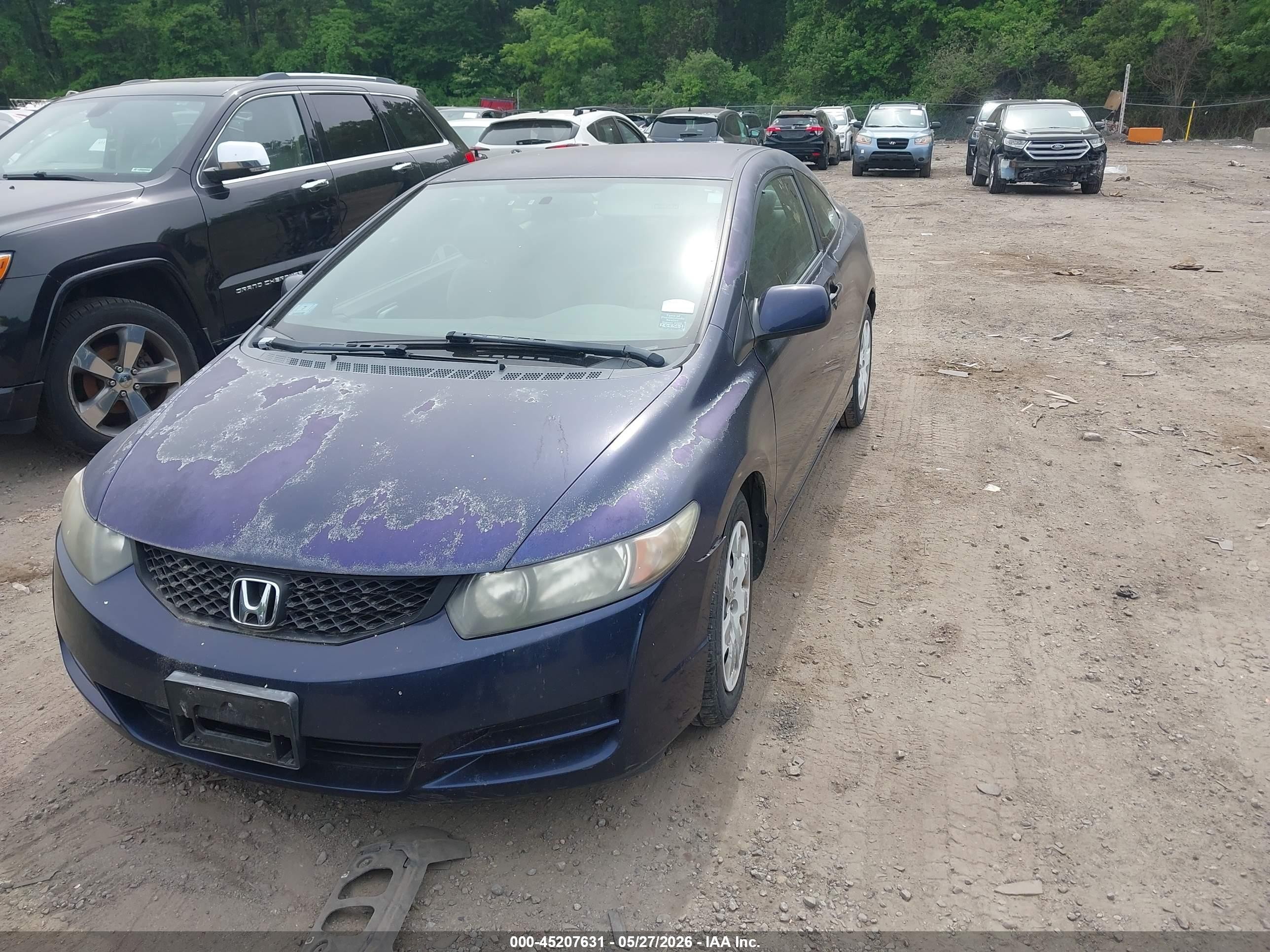 2009 Honda Civic Lx Blue vin: 2HGFG11669H518896
