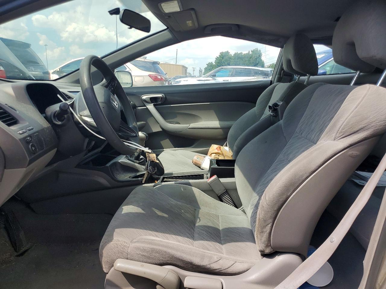 2007 Honda Civic Lx Gray vin: 2HGFG11677H500663