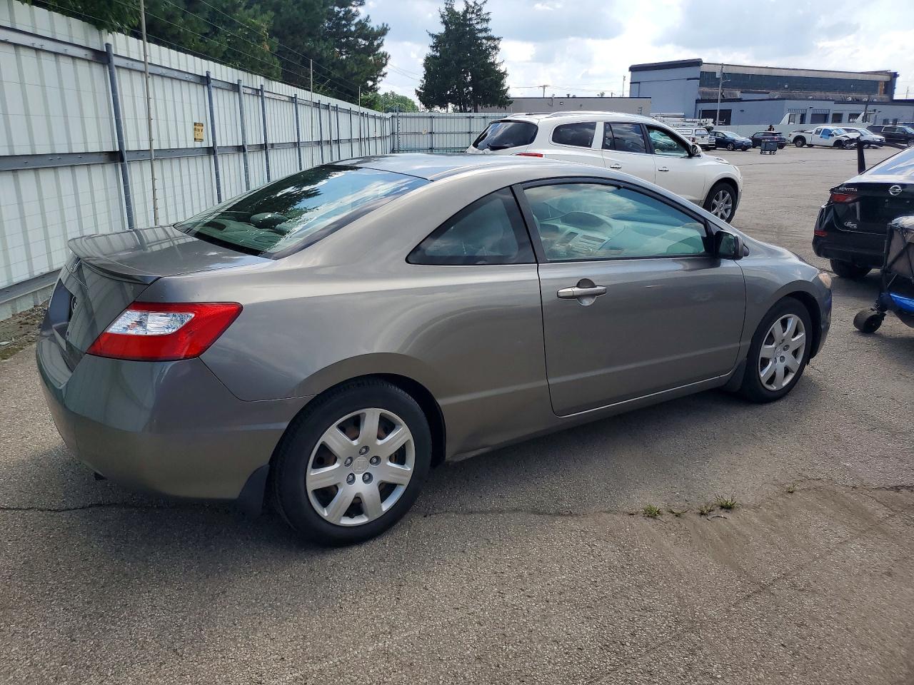 2007 Honda Civic Lx Gray vin: 2HGFG11677H500663