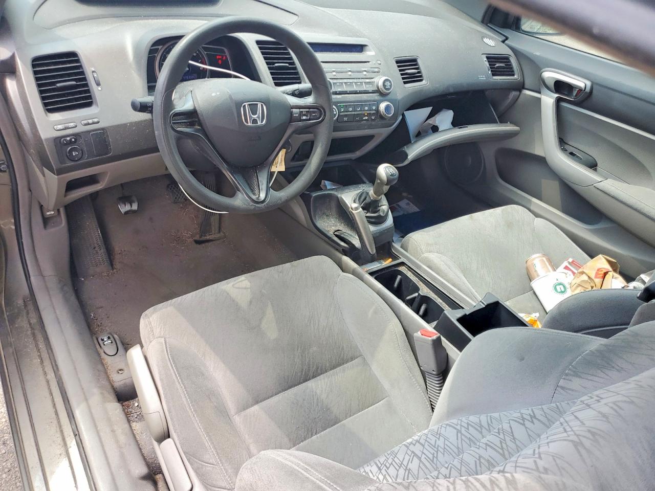 2007 Honda Civic Lx Gray vin: 2HGFG11677H500663