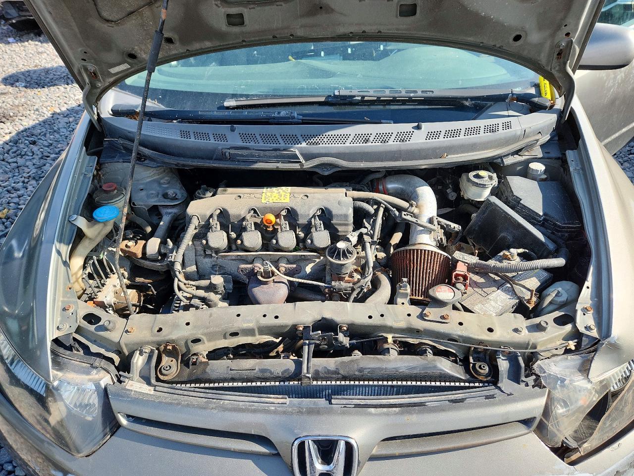 2007 Honda Civic Lx Gray vin: 2HGFG11677H515938