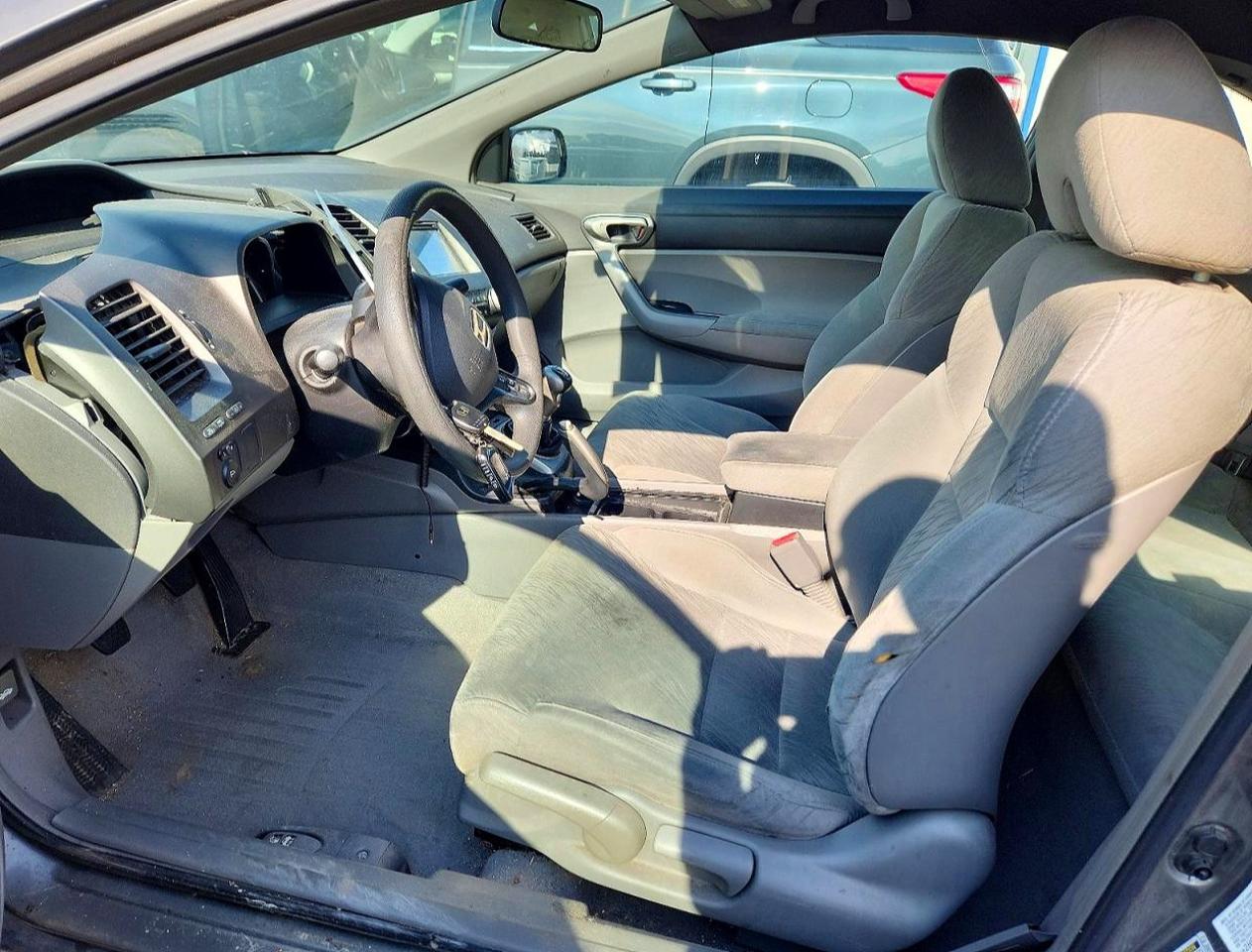 2007 Honda Civic Lx Gray vin: 2HGFG11677H515938