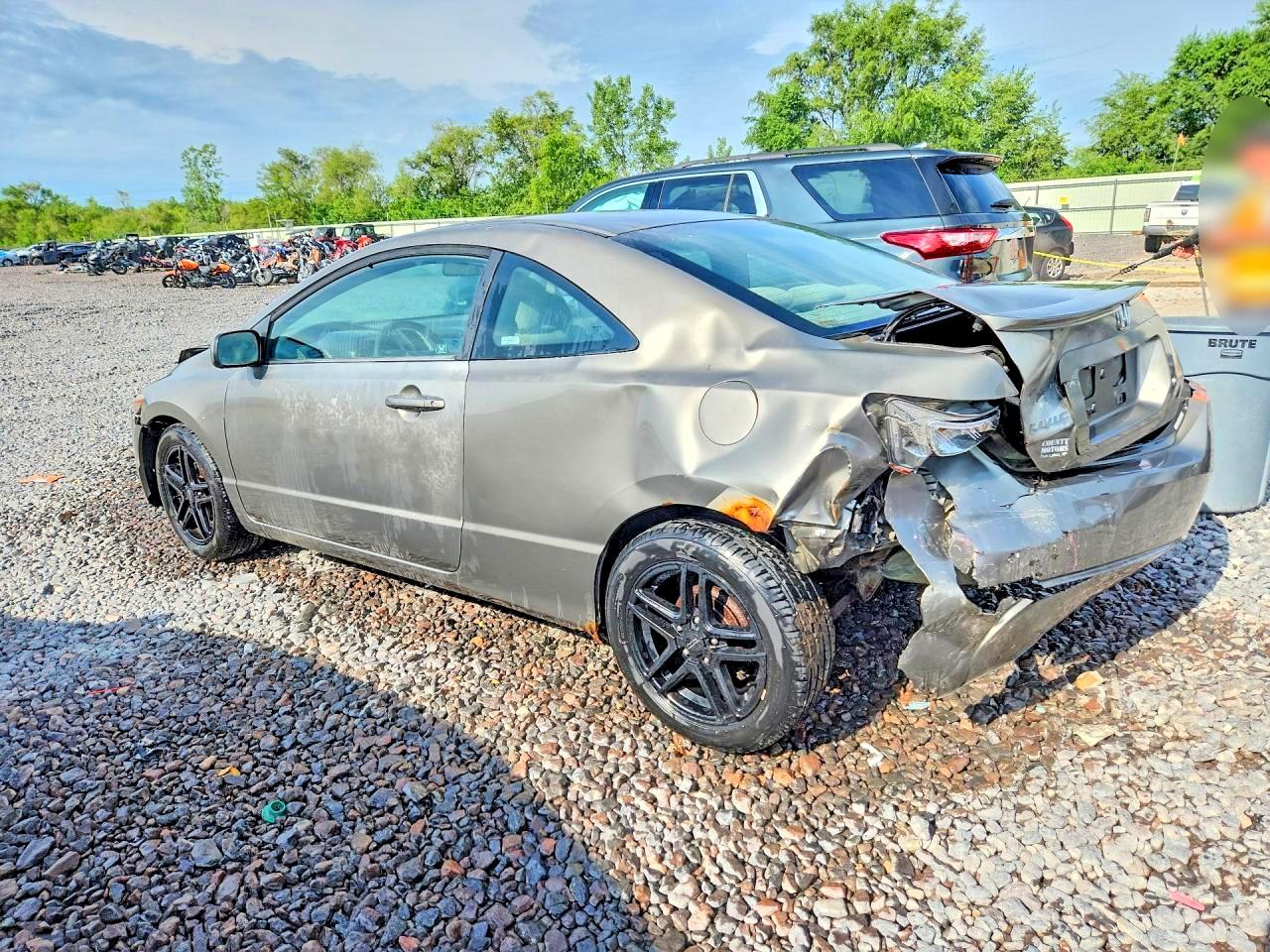 2007 Honda Civic Lx Gray vin: 2HGFG11677H515938
