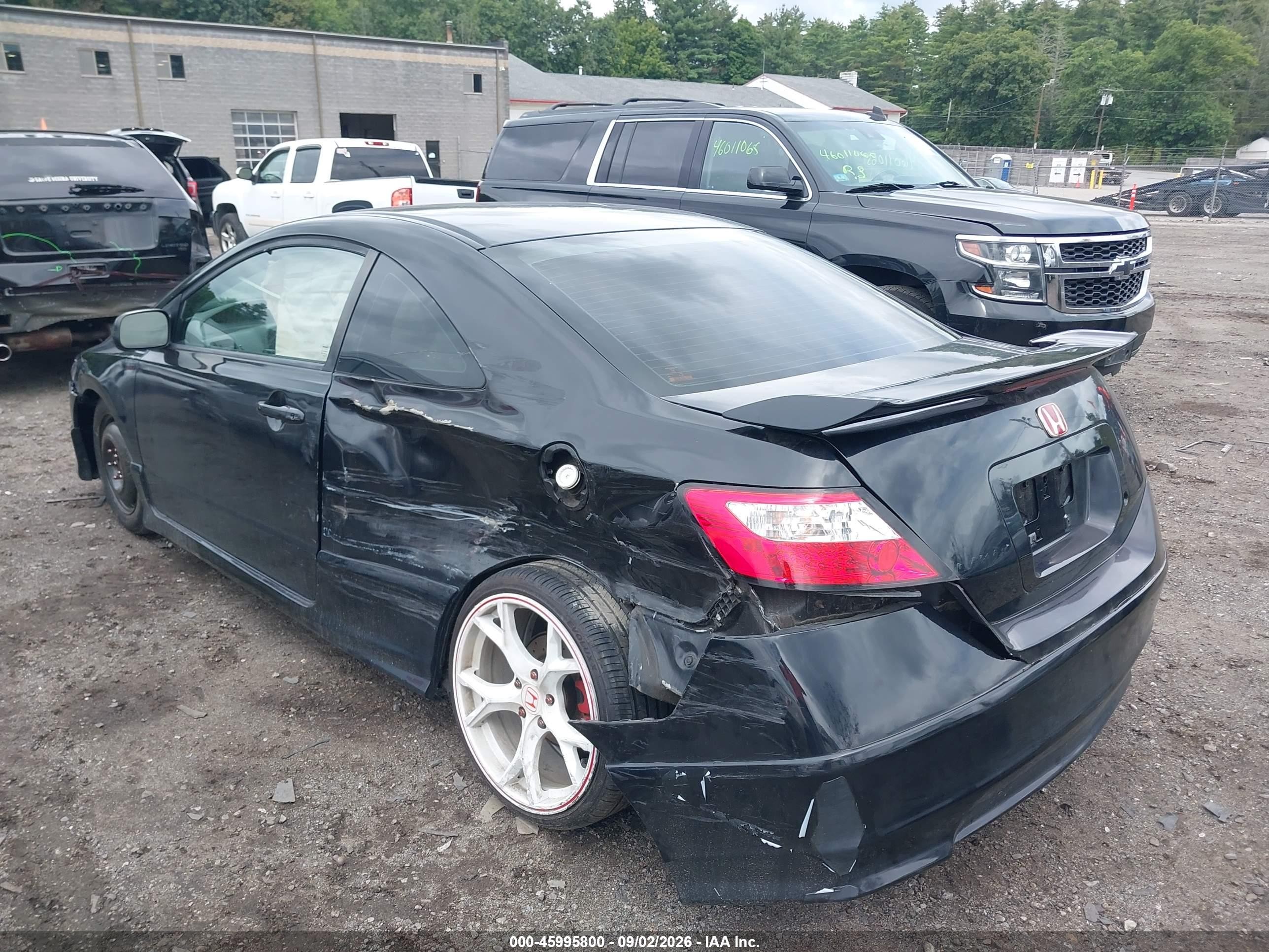 2007 Honda Civic Lx Black vin: 2HGFG11677H578618