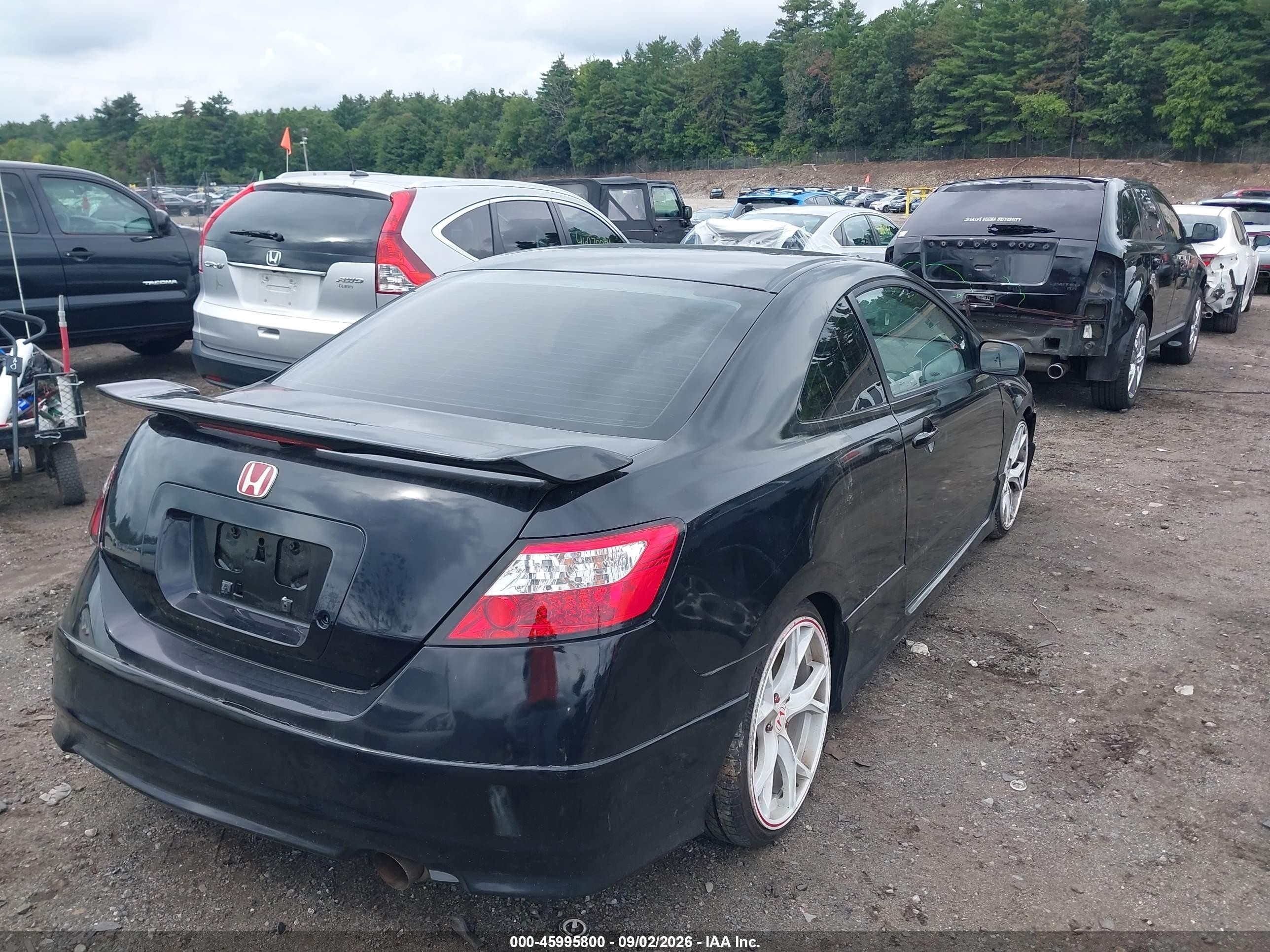2007 Honda Civic Lx Black vin: 2HGFG11677H578618