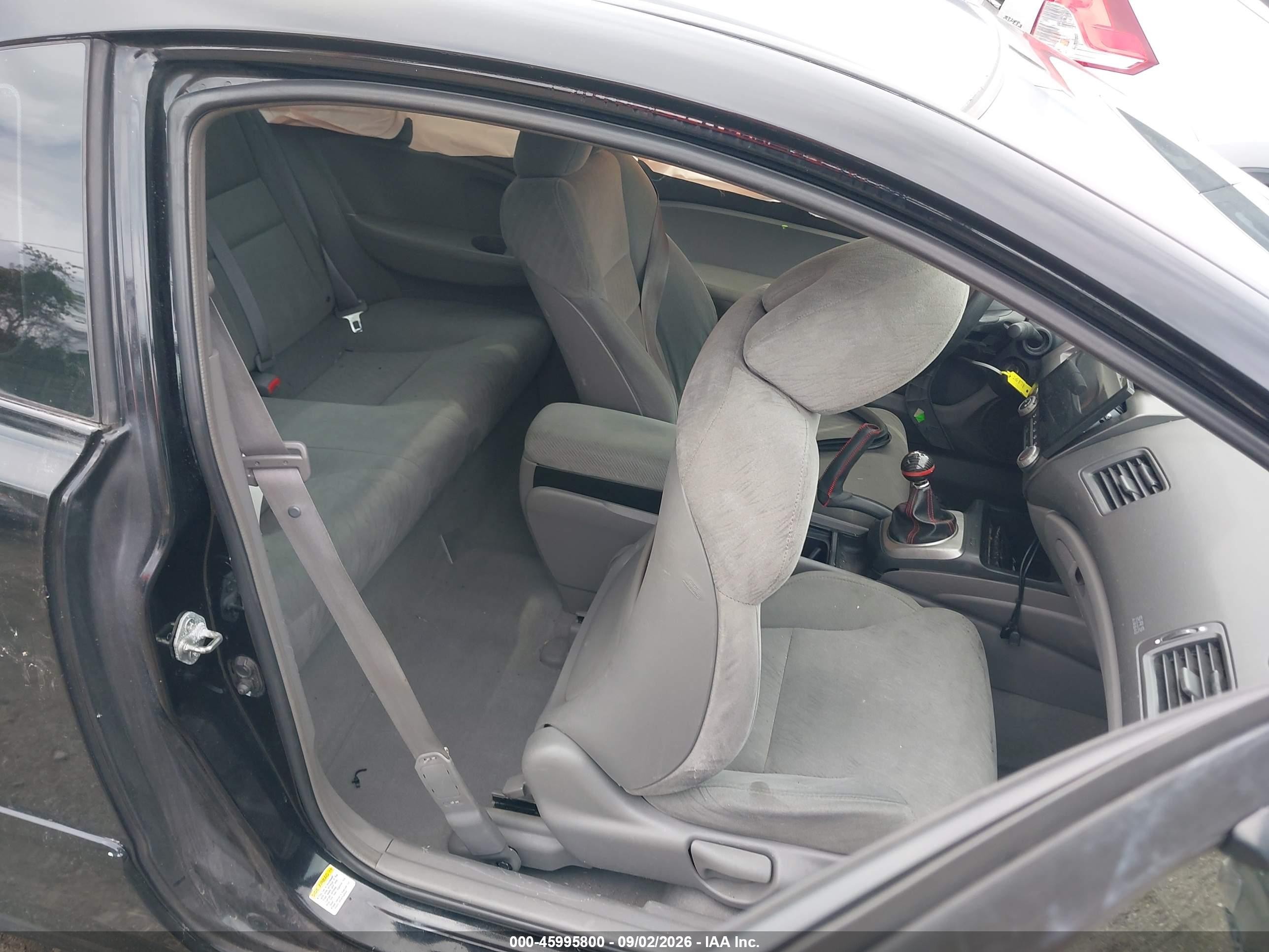 2007 Honda Civic Lx Black vin: 2HGFG11677H578618