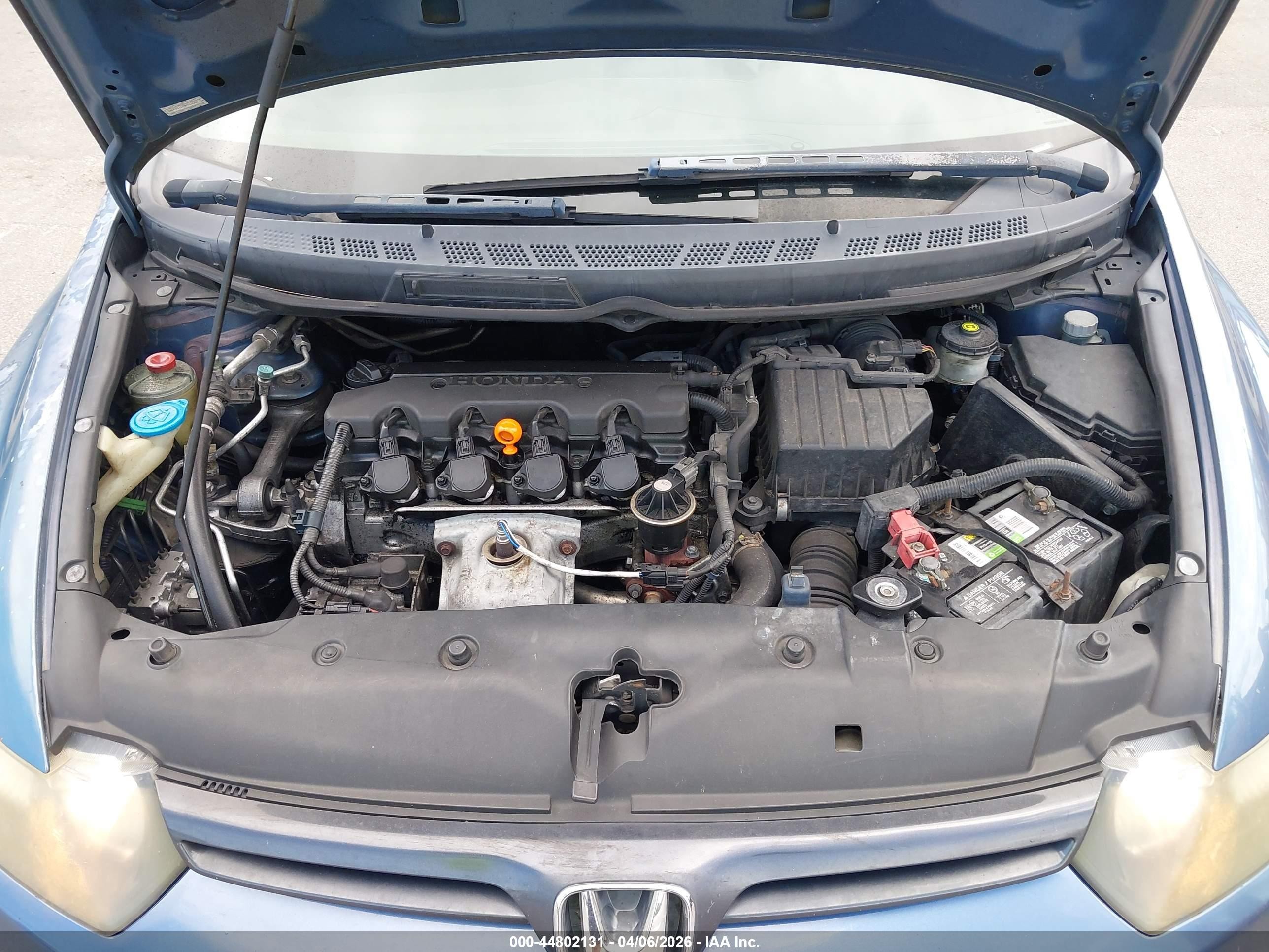 2008 Honda Civic Lx Blue vin: 2HGFG11678H511048