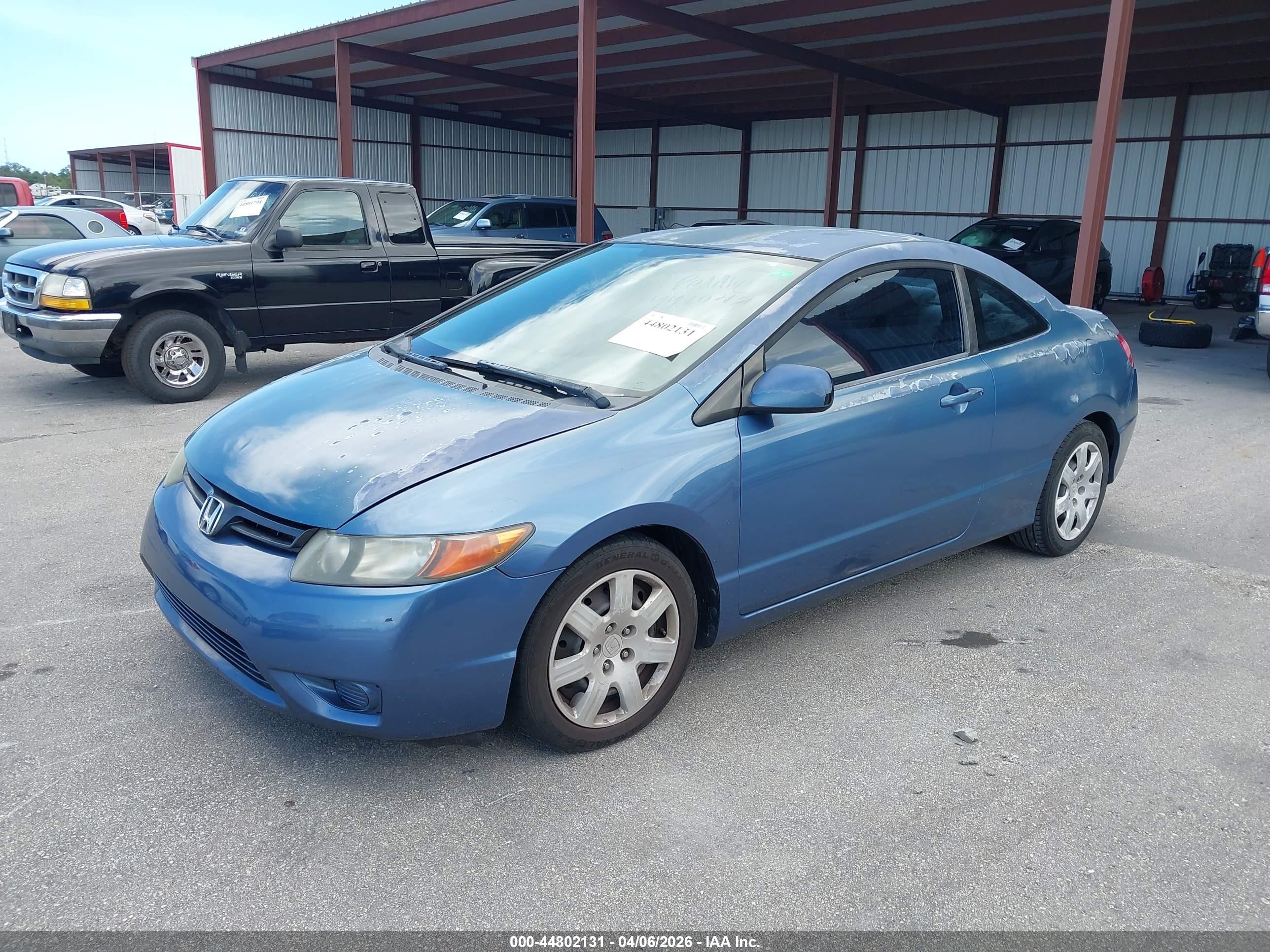 2008 Honda Civic Lx Blue vin: 2HGFG11678H511048