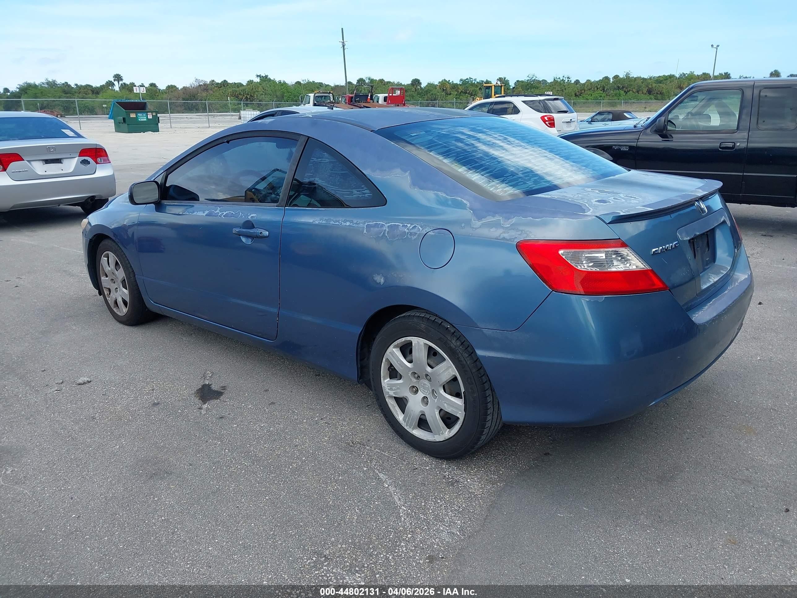 2008 Honda Civic Lx Blue vin: 2HGFG11678H511048