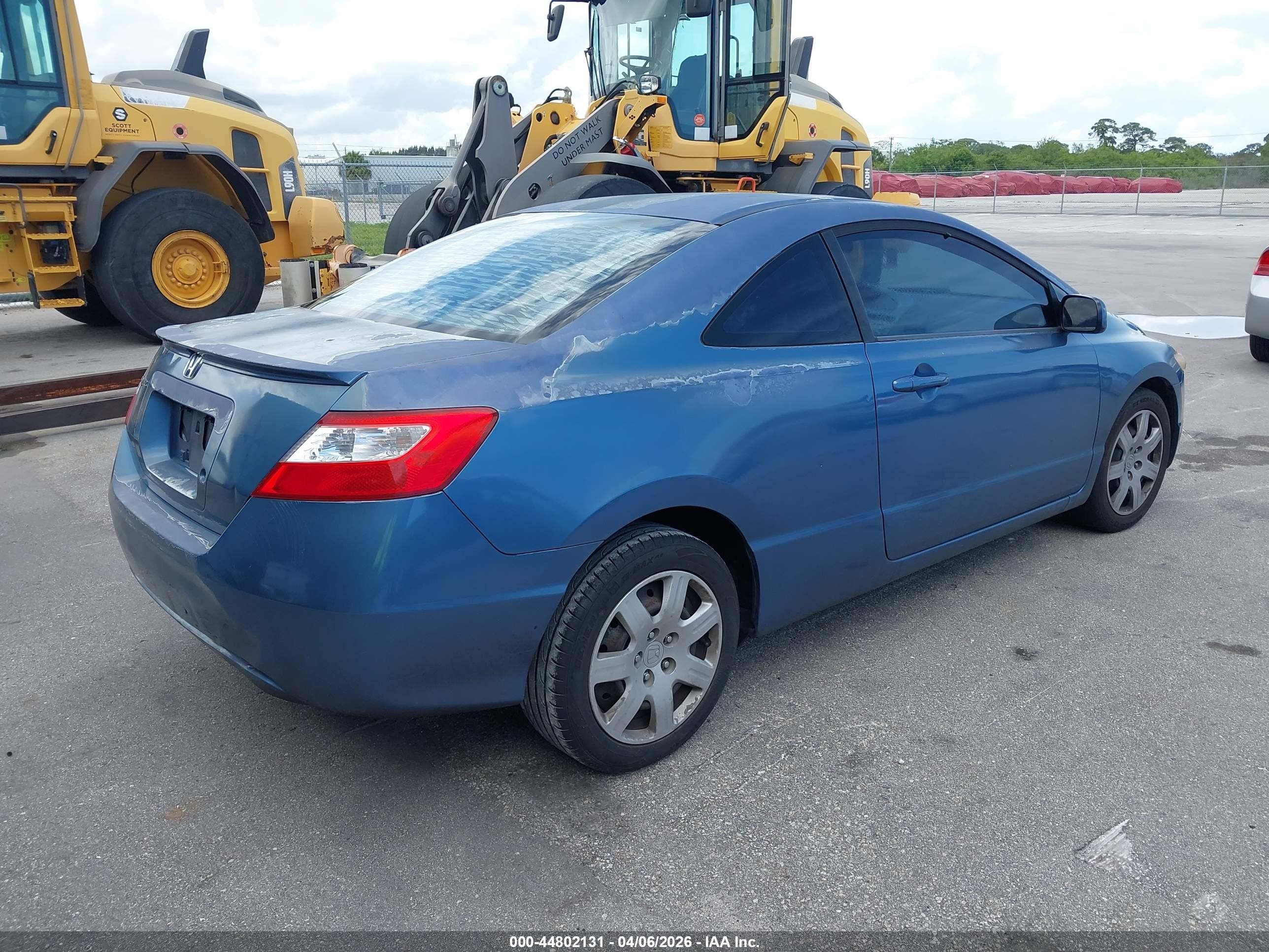 2008 Honda Civic Lx Blue vin: 2HGFG11678H511048