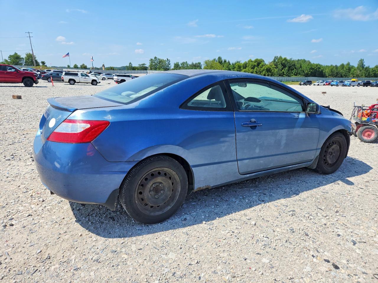2007 Honda Civic Lx Синий vin: 2HGFG11687H509534