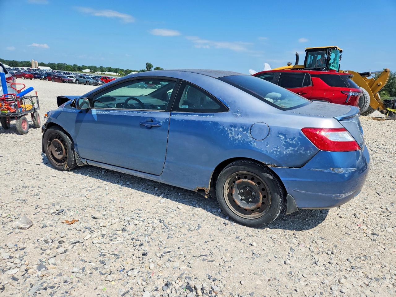 2007 Honda Civic Lx Синий vin: 2HGFG11687H509534