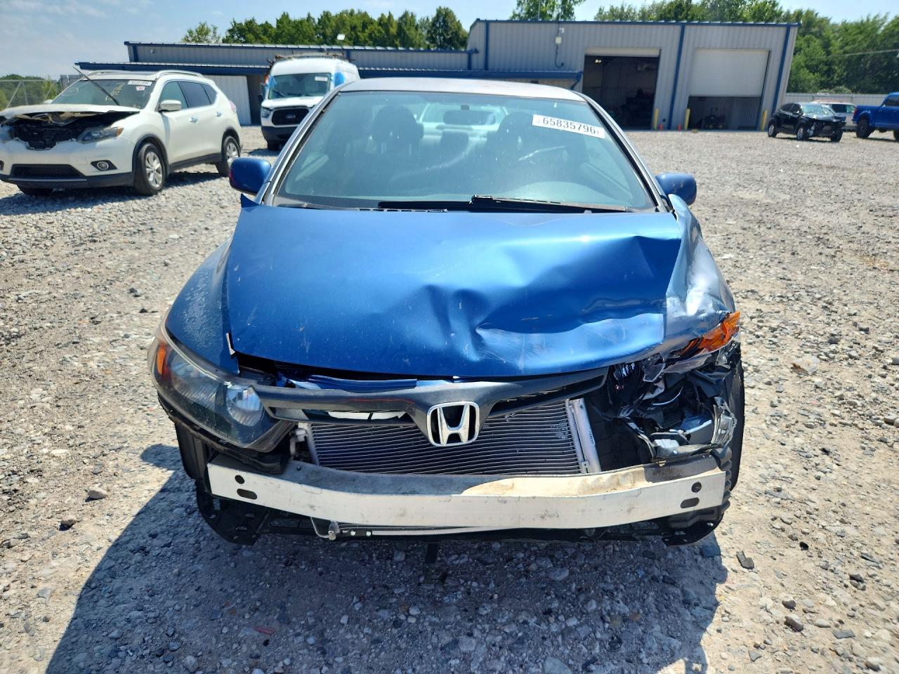 2007 Honda Civic Lx Синий vin: 2HGFG11687H509534
