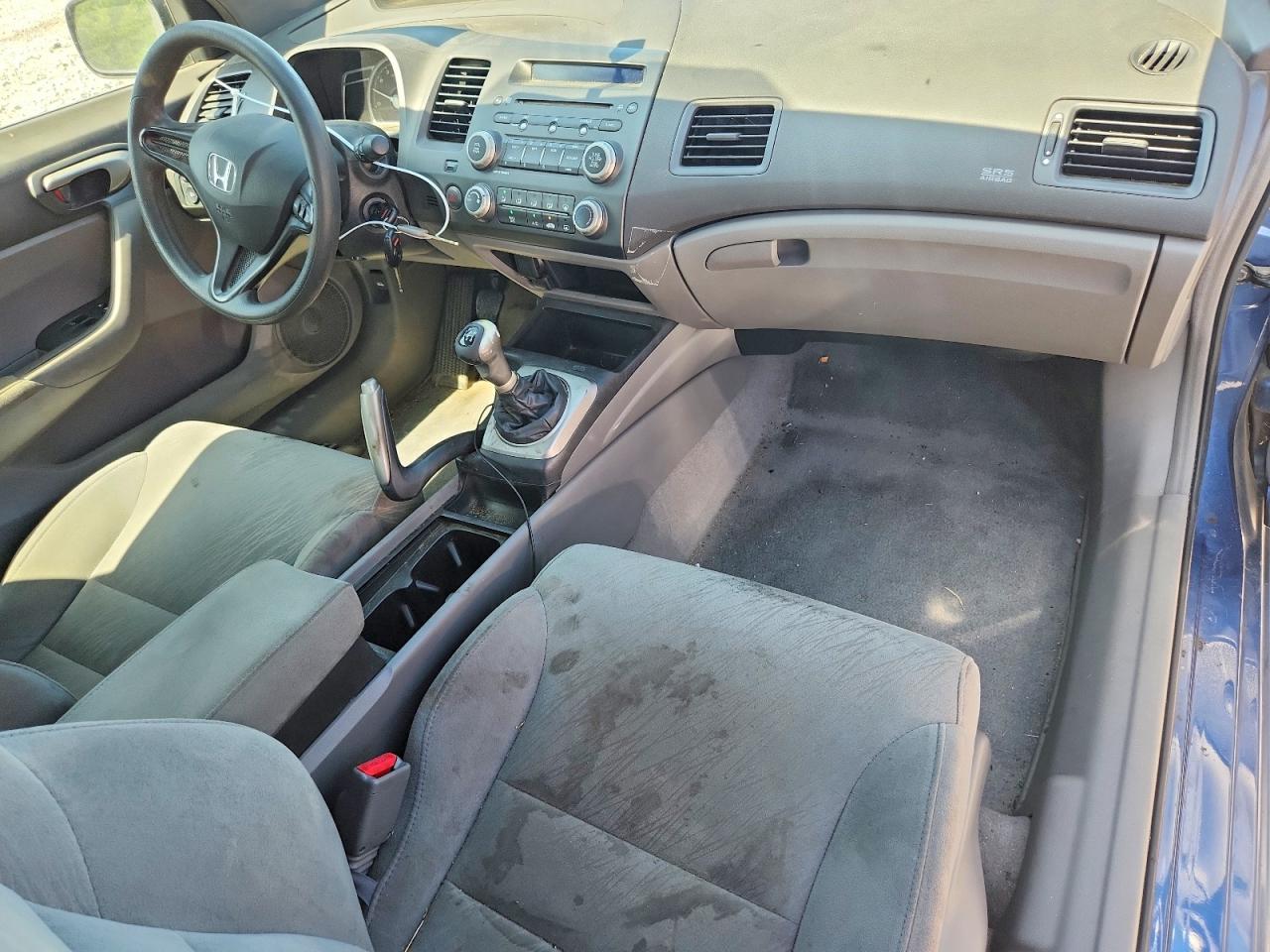 2007 Honda Civic Lx Синий vin: 2HGFG11687H509534