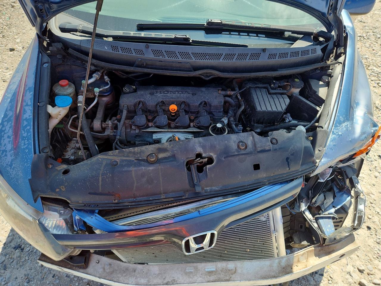 2007 Honda Civic Lx Синий vin: 2HGFG11687H509534