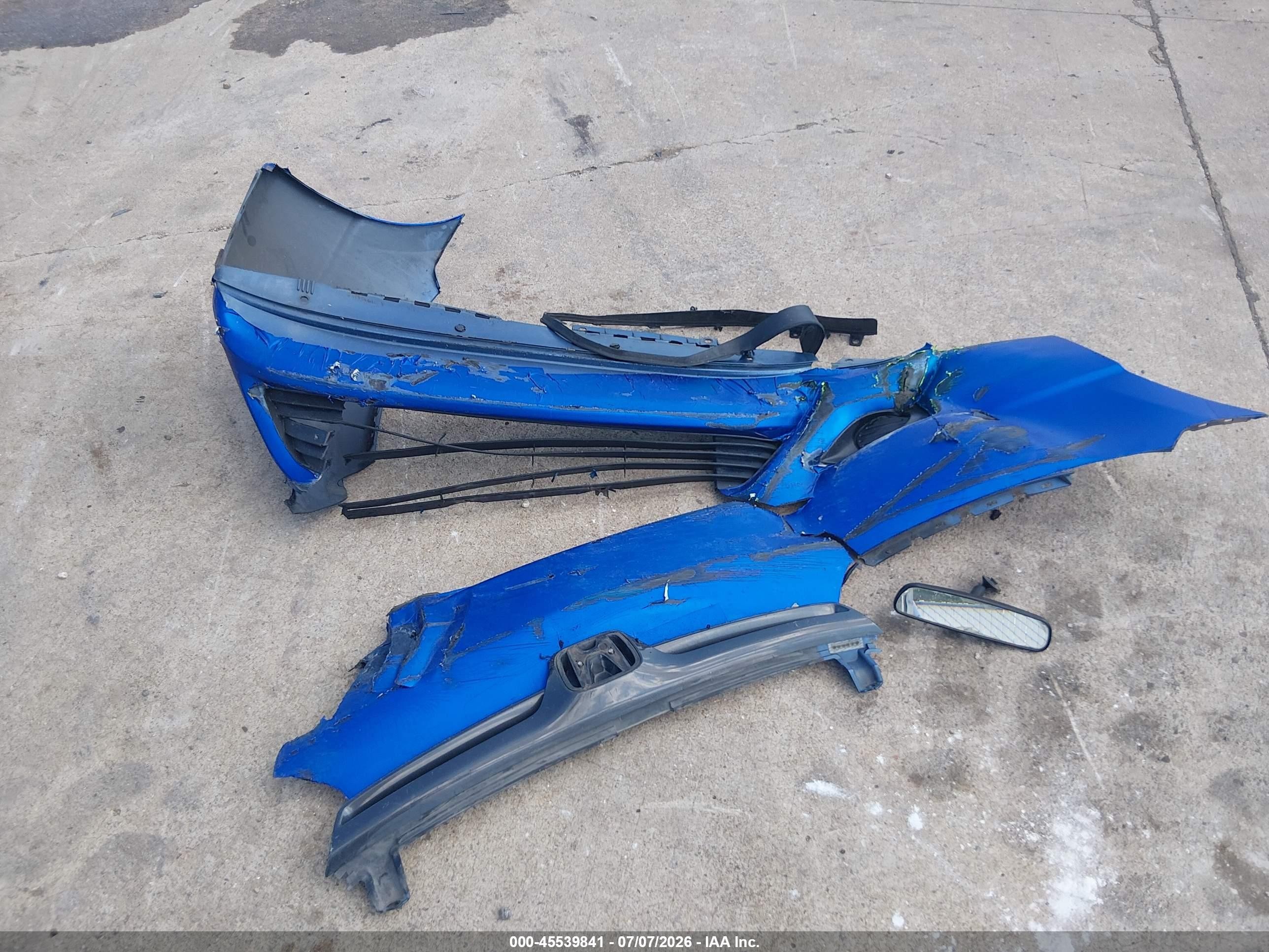 2007 Honda Civic Lx Blue vin: 2HGFG11687H542808
