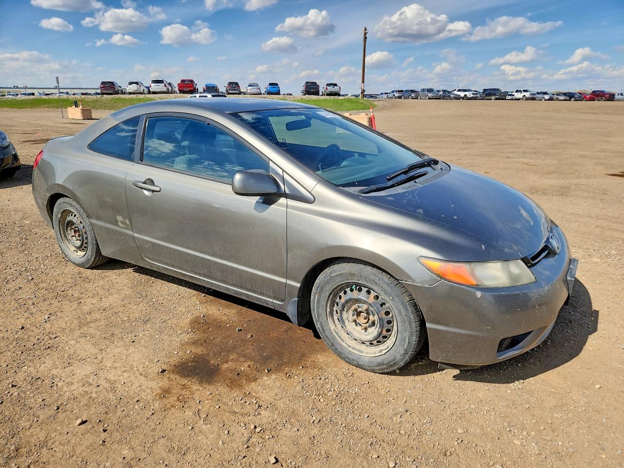 2006 Honda Civic Lx Gray vin: 2HGFG11696H000017