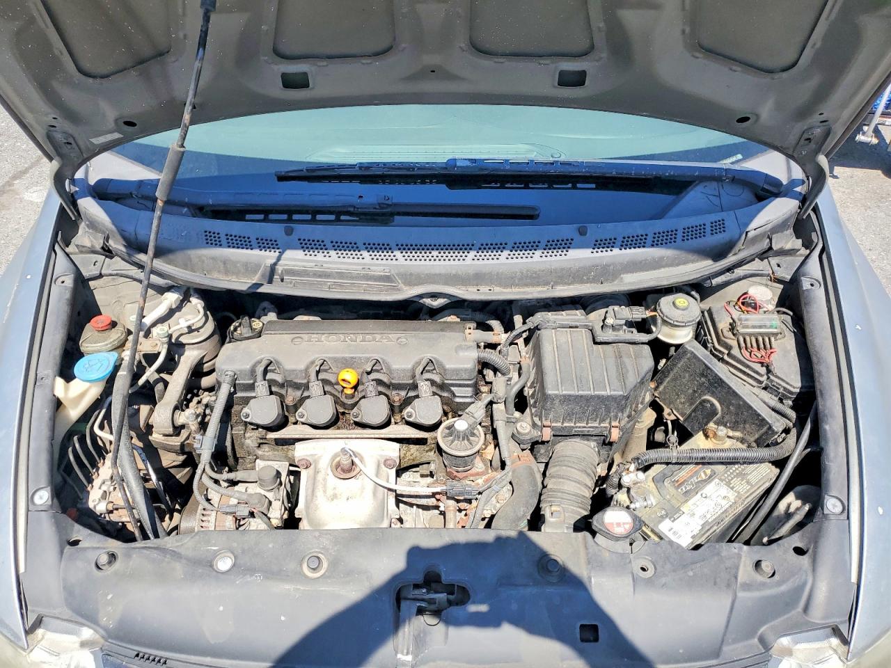 2007 Honda Civic Lx Gray vin: 2HGFG11697H566860
