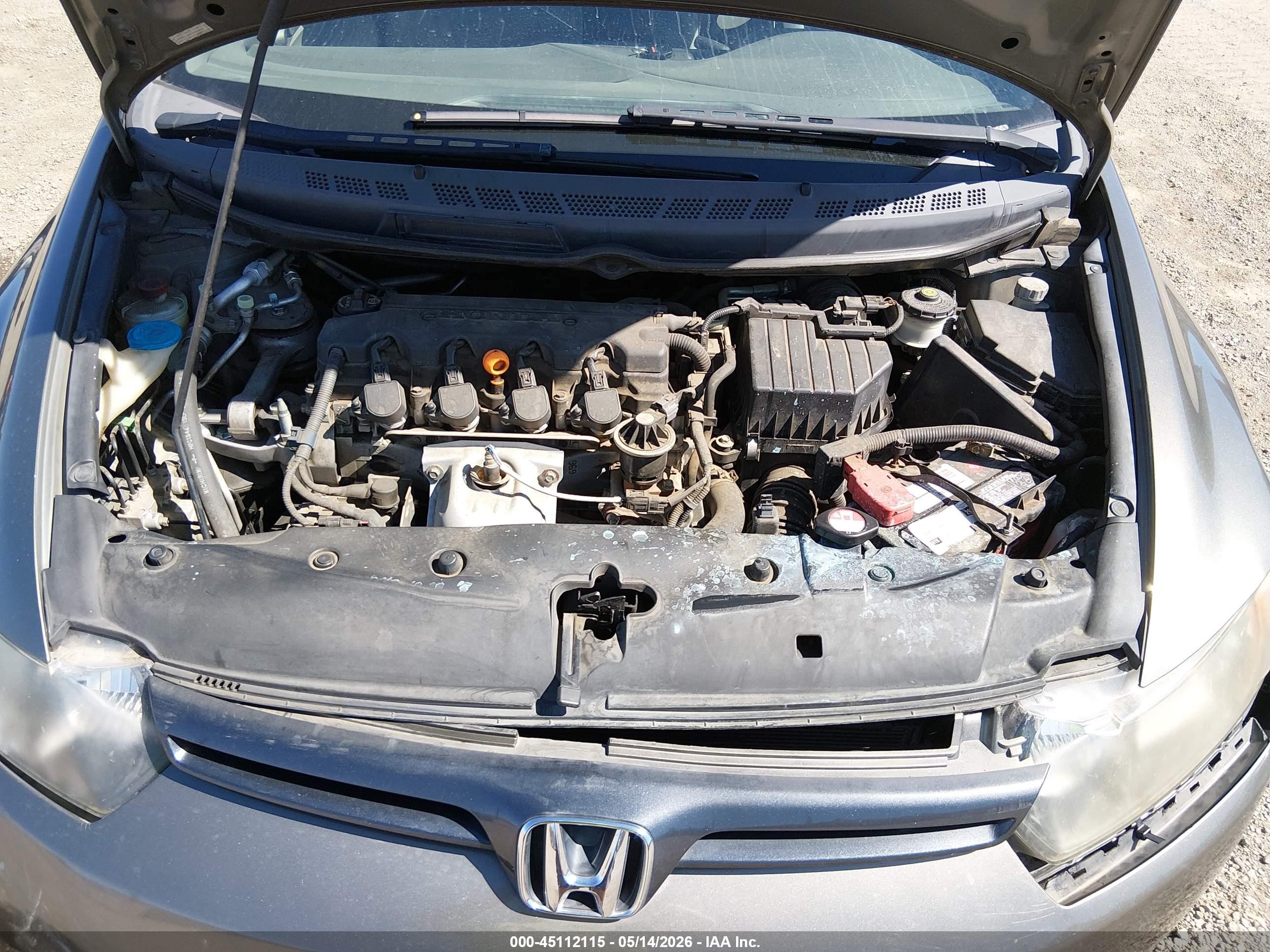 2007 Honda Civic Lx Gray vin: 2HGFG116X7H566835