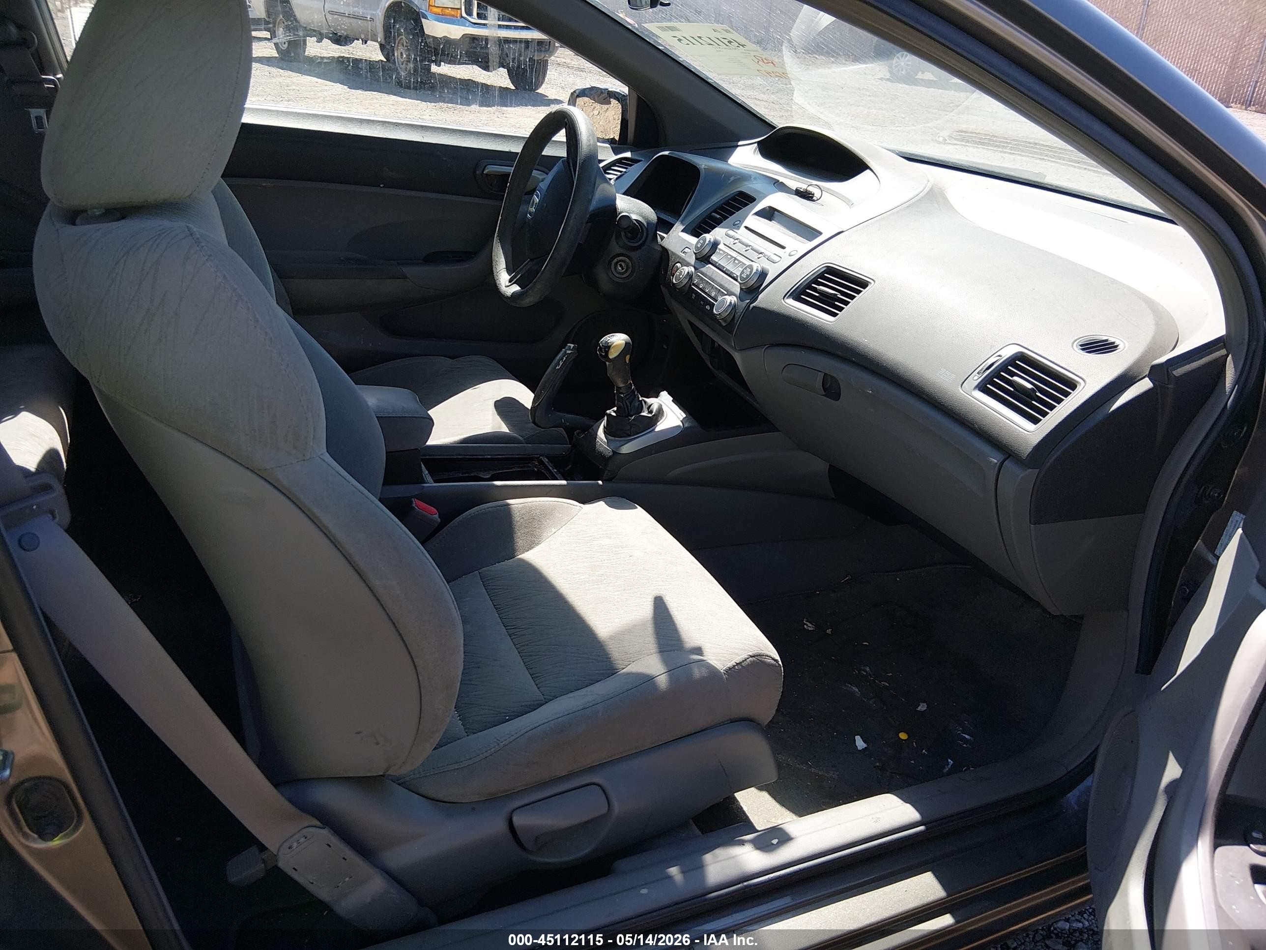 2007 Honda Civic Lx Gray vin: 2HGFG116X7H566835