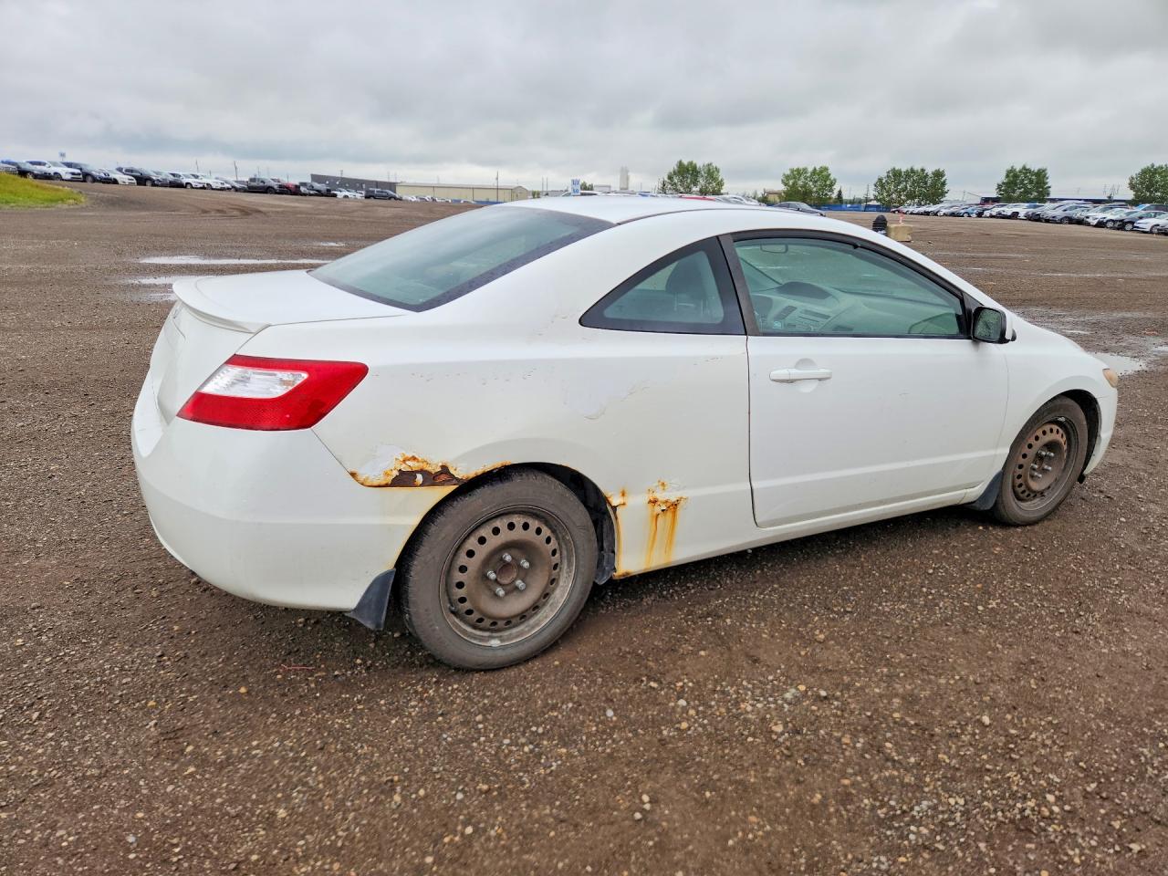 2008 Honda Civic Lx White vin: 2HGFG116X8H014236