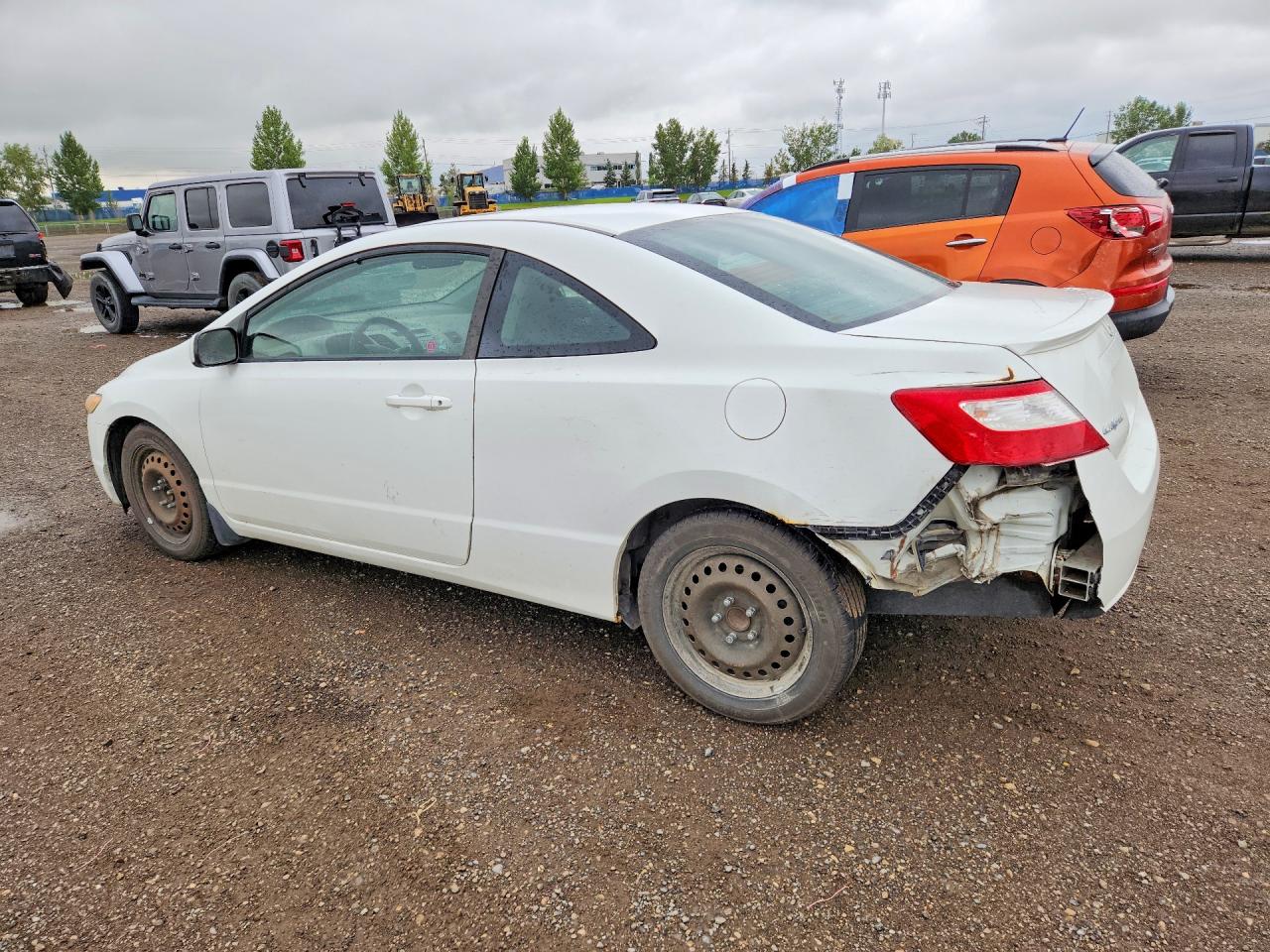 2008 Honda Civic Lx White vin: 2HGFG116X8H014236