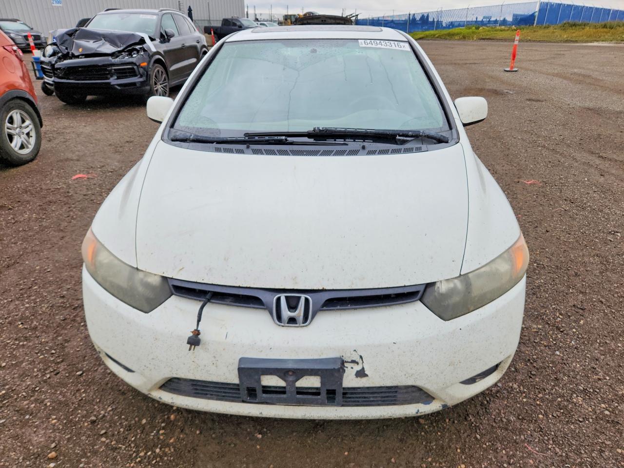 2008 Honda Civic Lx White vin: 2HGFG116X8H014236