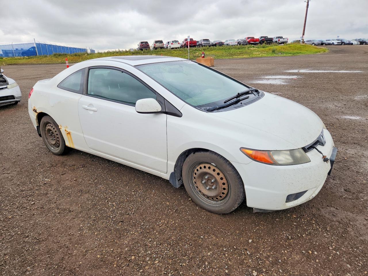 2008 Honda Civic Lx White vin: 2HGFG116X8H014236