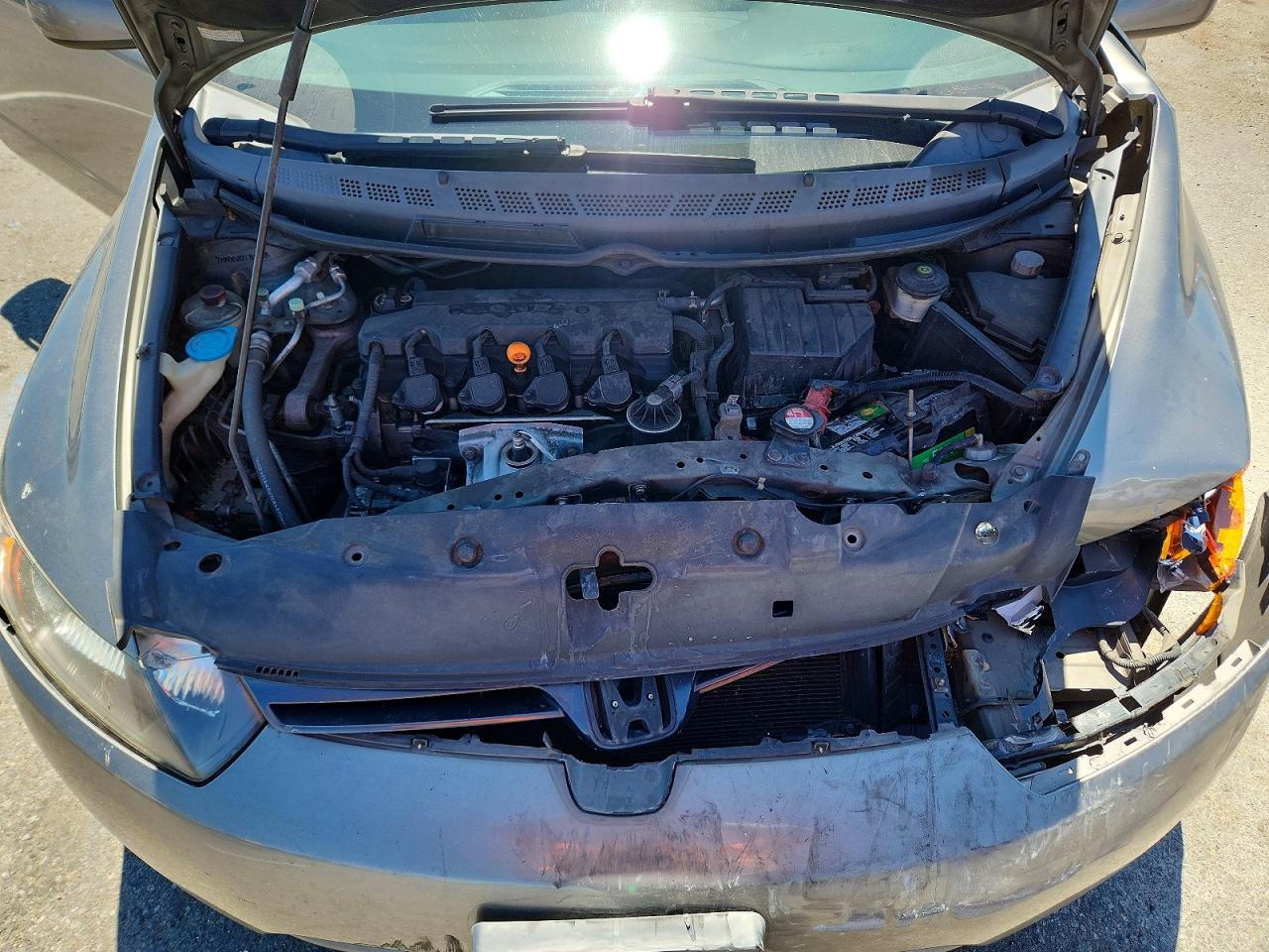 2007 Honda Civic Ex Gray vin: 2HGFG11807H567753