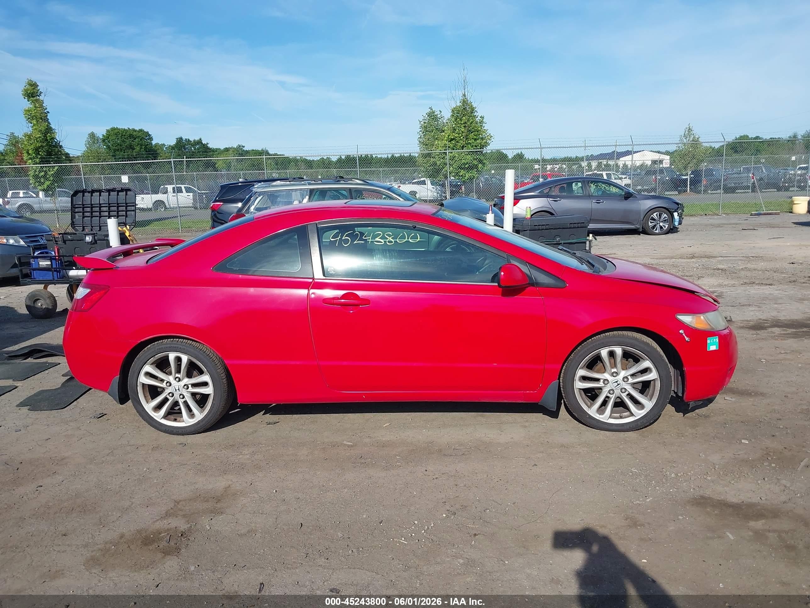 2008 Honda Civic Ex Красный vin: 2HGFG11808H525617