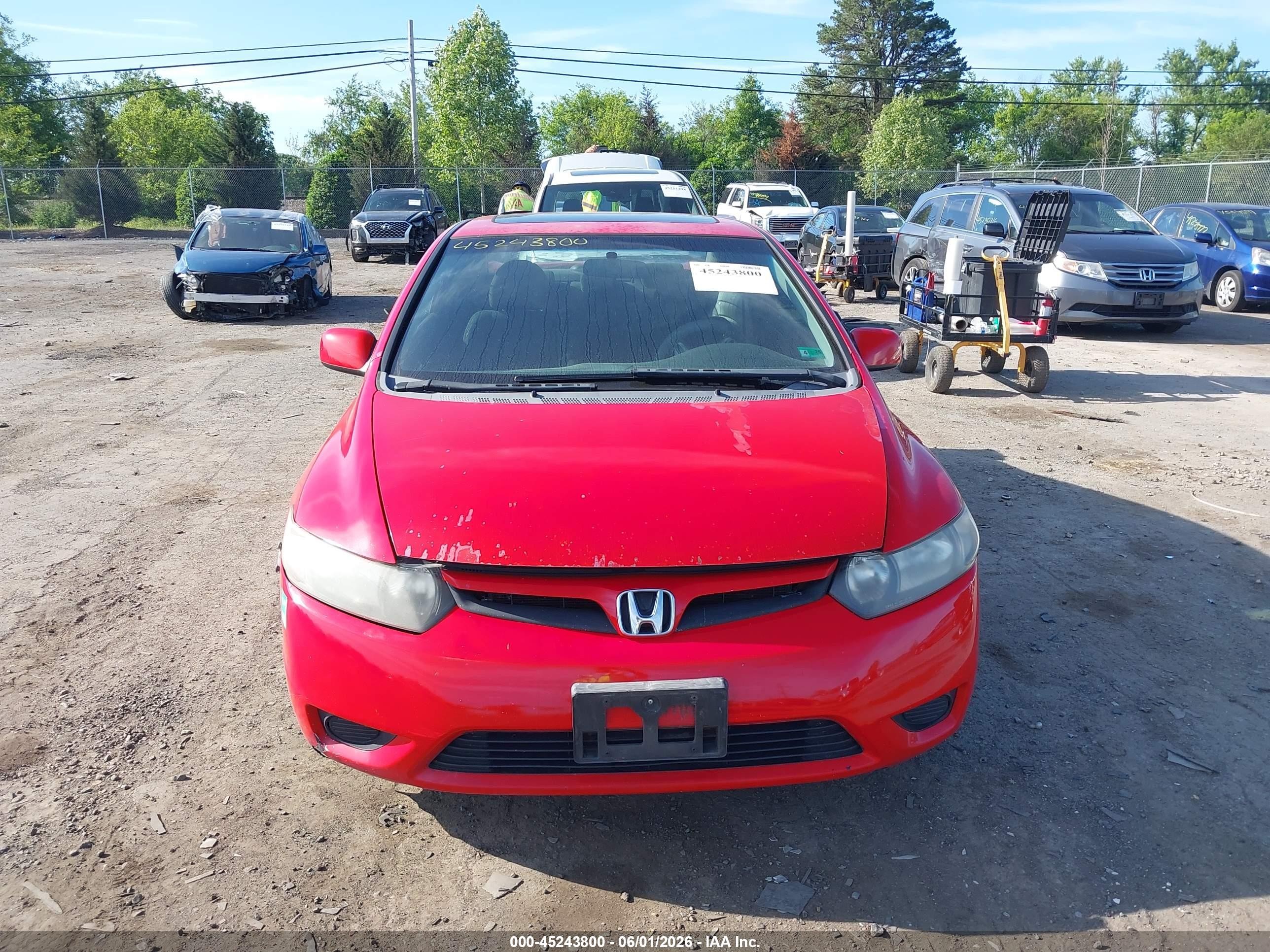 2008 Honda Civic Ex Красный vin: 2HGFG11808H525617