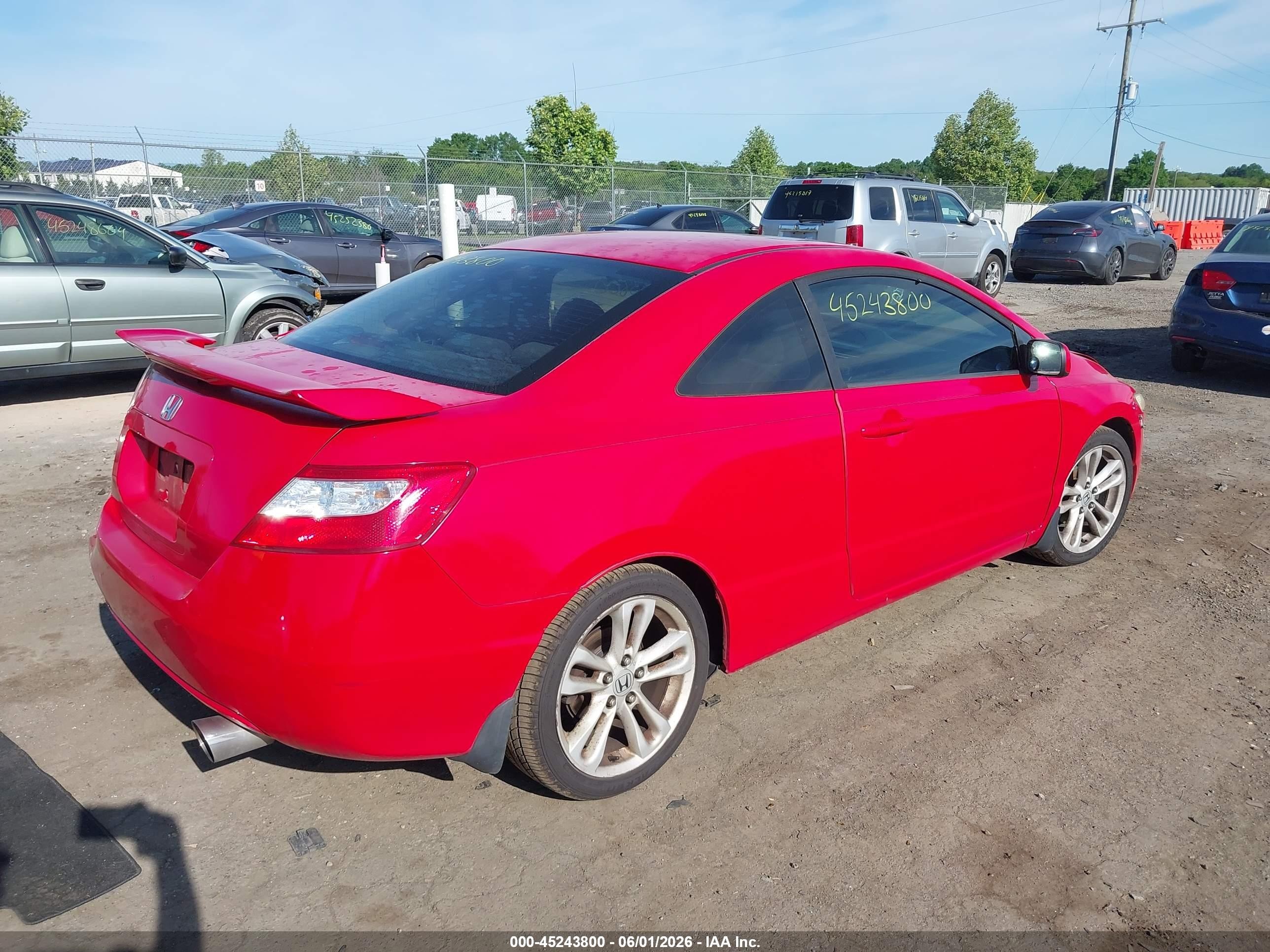 2008 Honda Civic Ex Красный vin: 2HGFG11808H525617