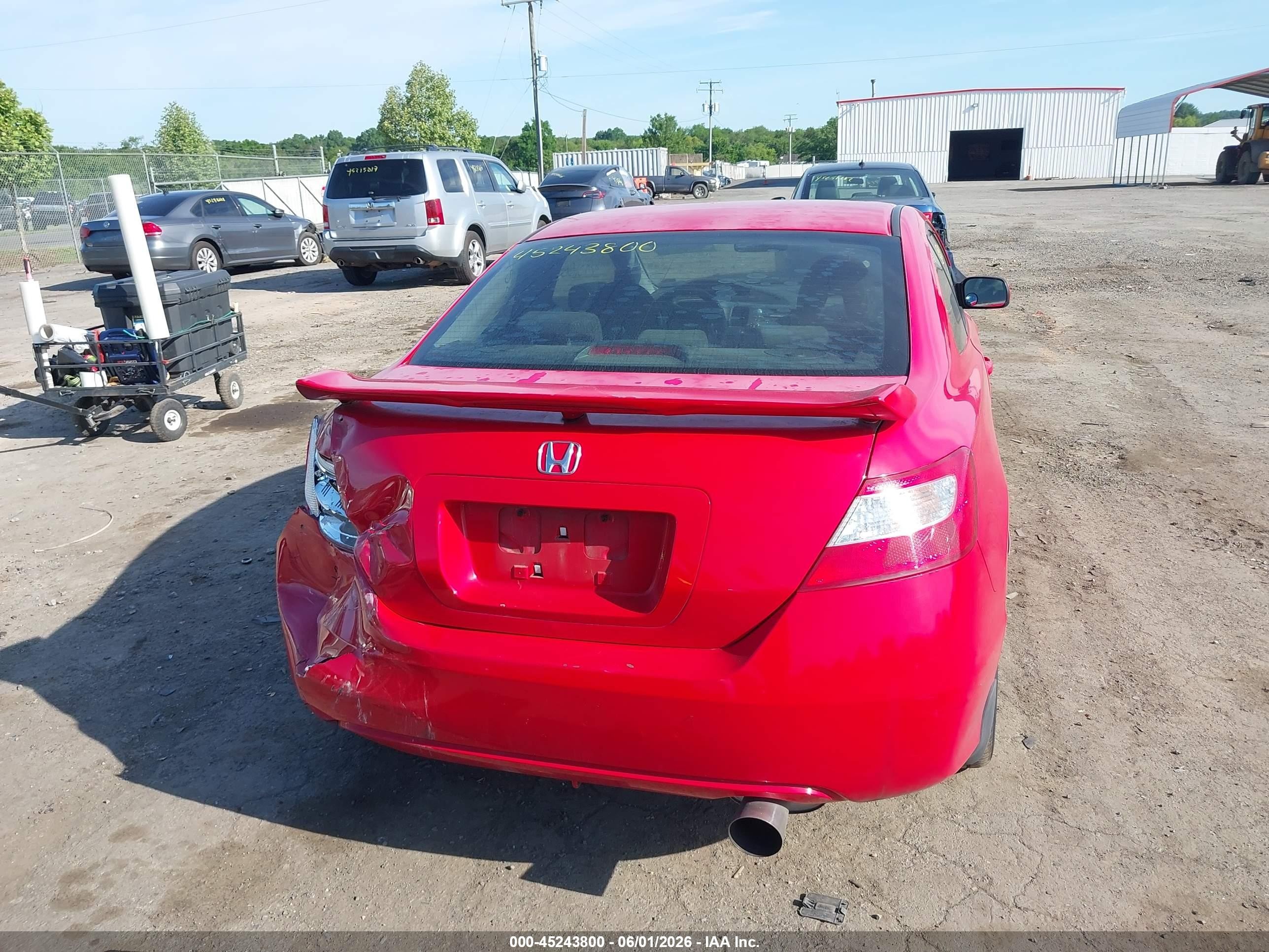 2008 Honda Civic Ex Красный vin: 2HGFG11808H525617
