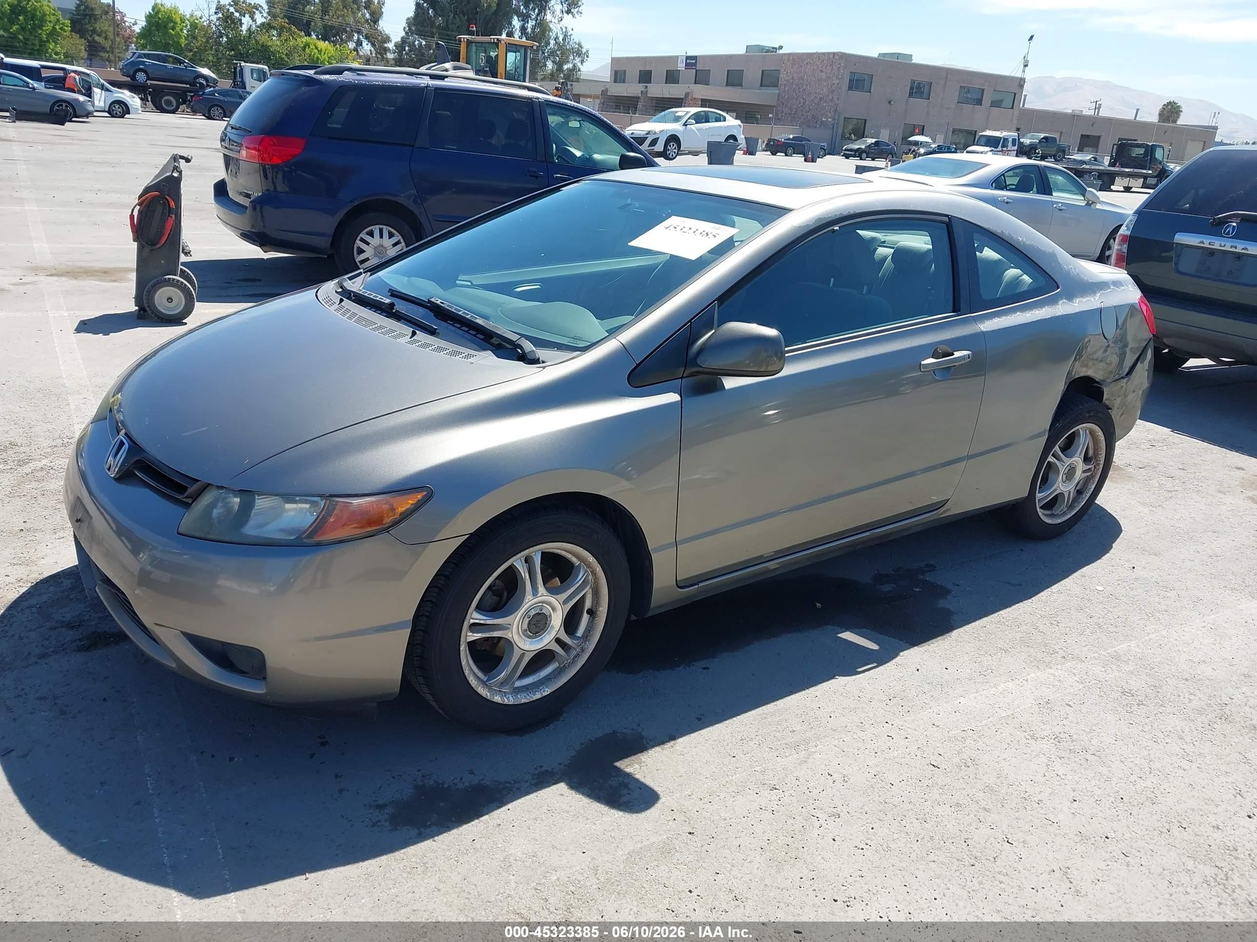 2007 Honda Civic Ex Gray vin: 2HGFG11817H547253